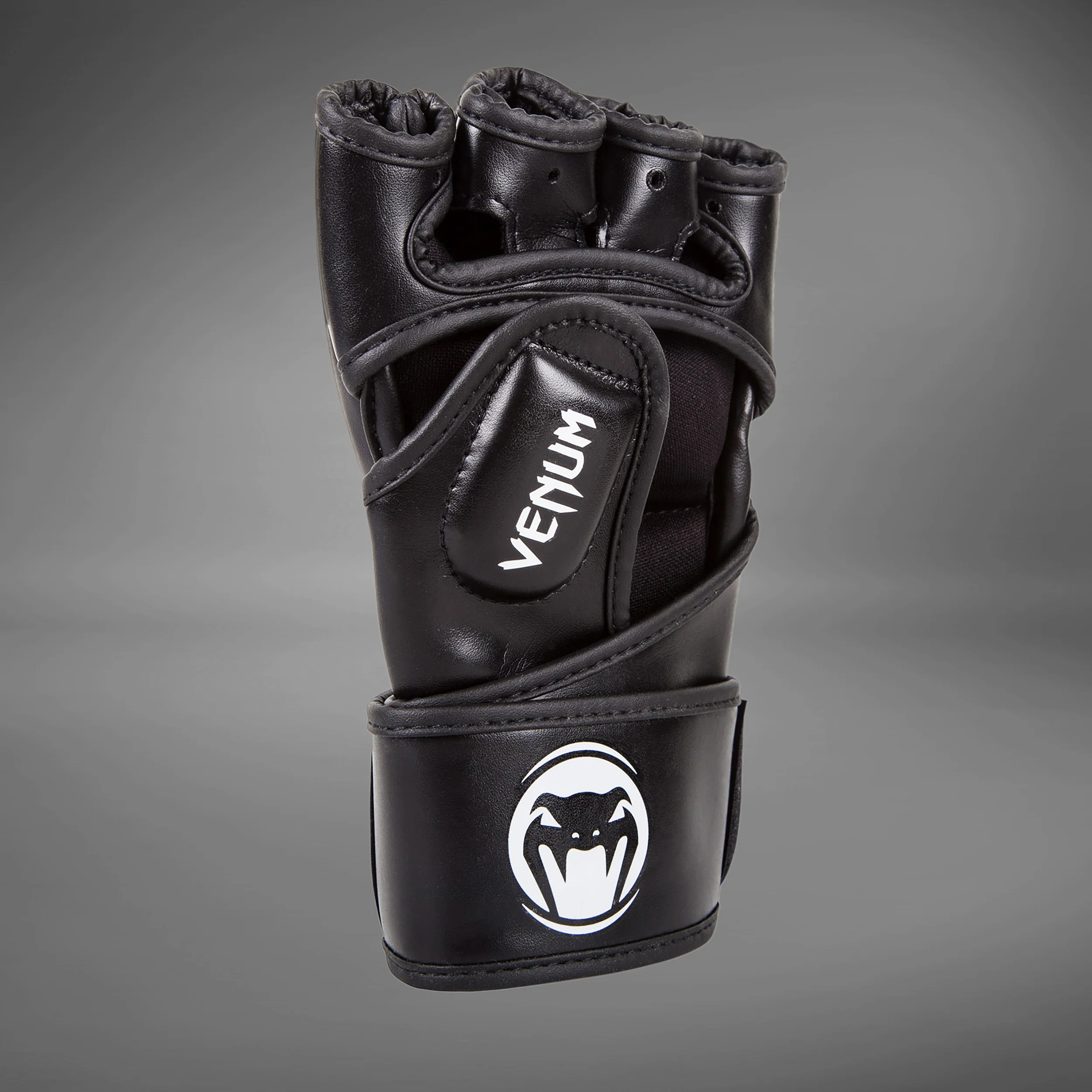 Venum Impact Guantes de MMA - Cuero Skintex - Negro - Image 4