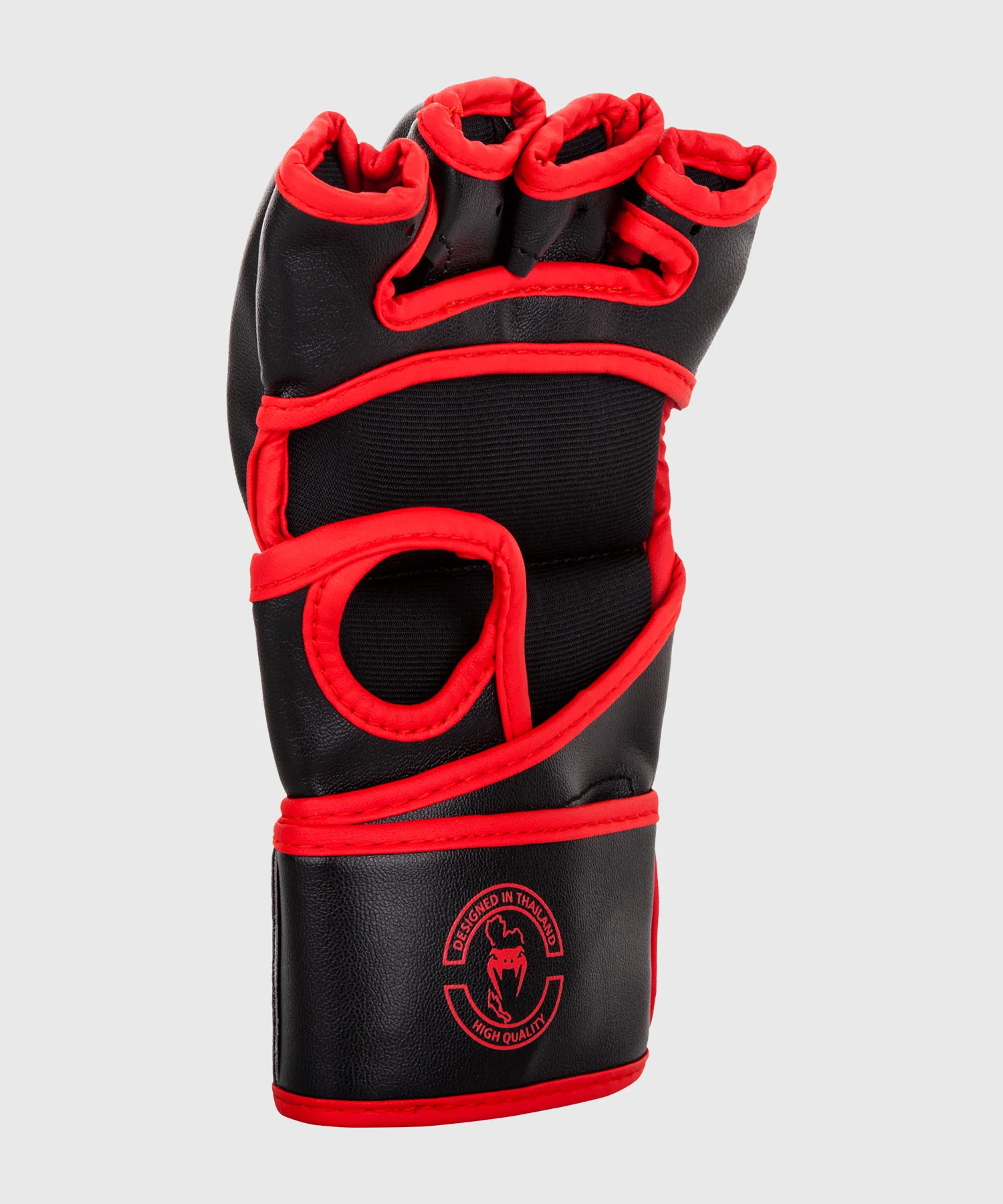 Guantes MMA Venum Challenger - Sin Pulgar - Negro/Rojo - Image 4