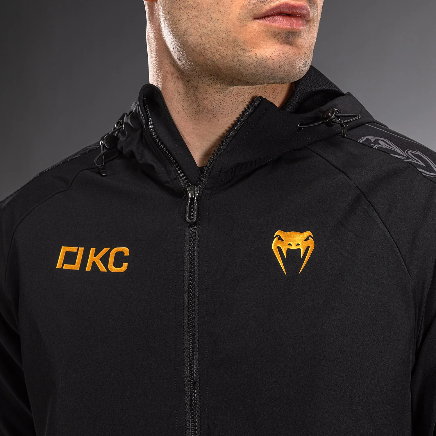 Karate Combat by Venum Chaquetas de Chándal – Negro/Gris - Image 6