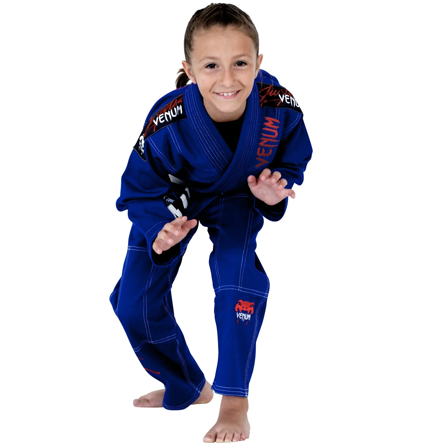 Kimono BJJ para Niños Venum Challenger 2.0 - Azul Real - Image 3