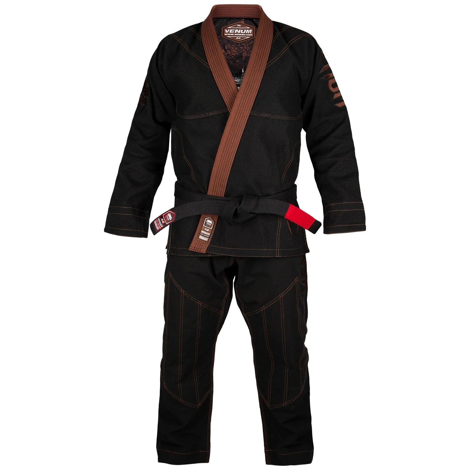Kimono de BJJ Venum Absolute Gorilla - Negro/Marrón - Image 4