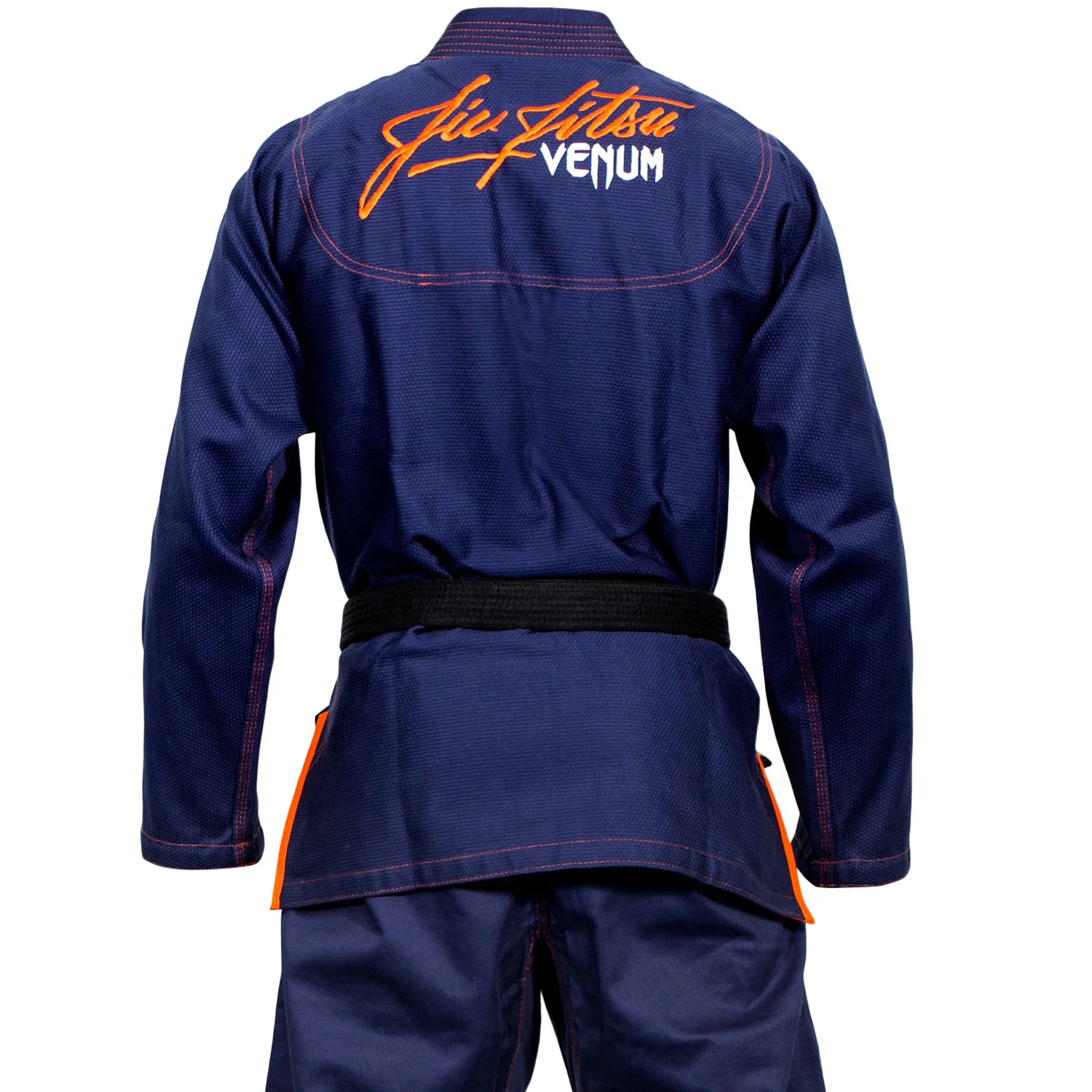 Kimono de BJJ Venum Challenger 3.0 - Azul Marino/Naranja - Image 2