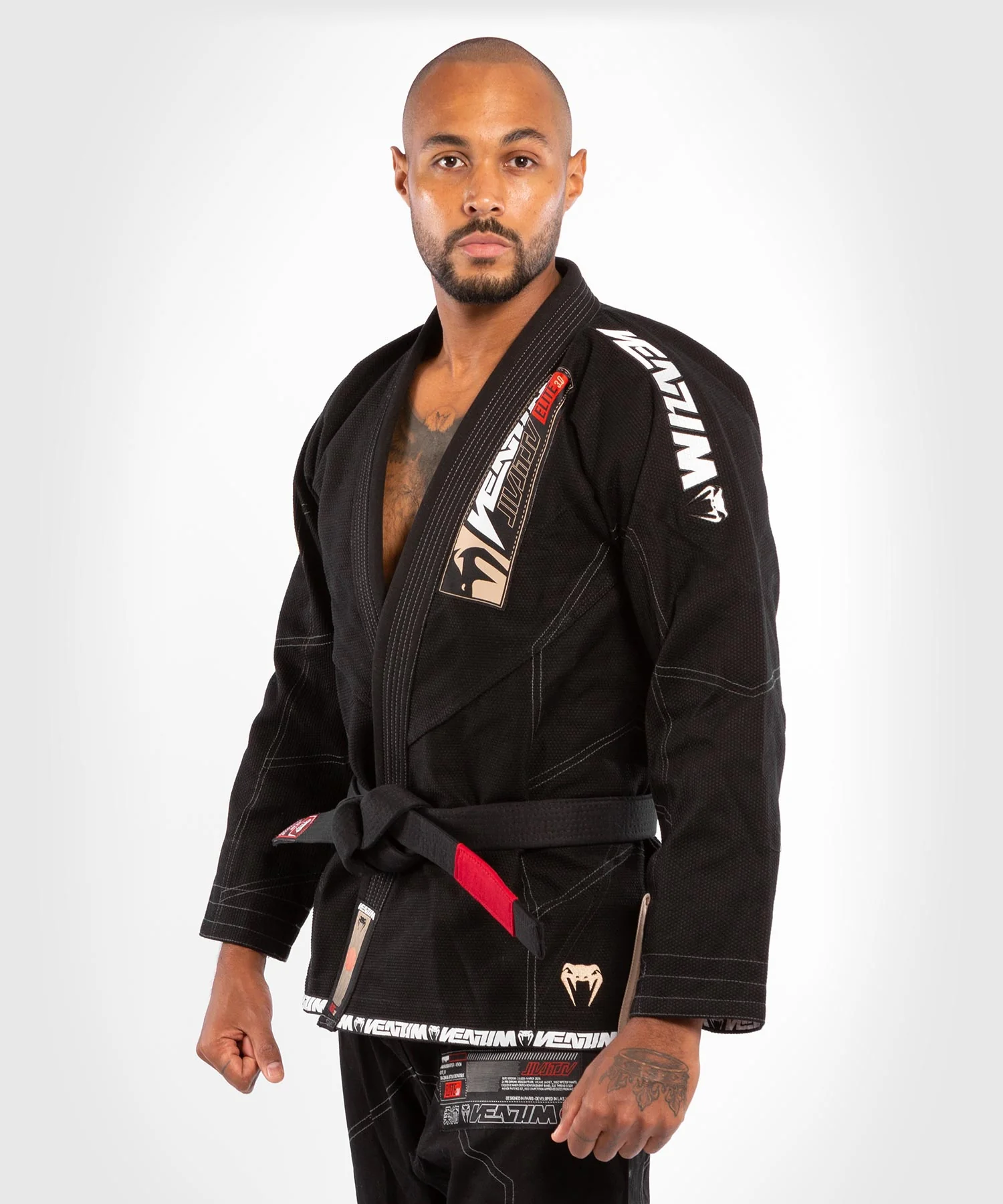 Kimono Venum Elite 3.0 BJJ - Negro - Image 3