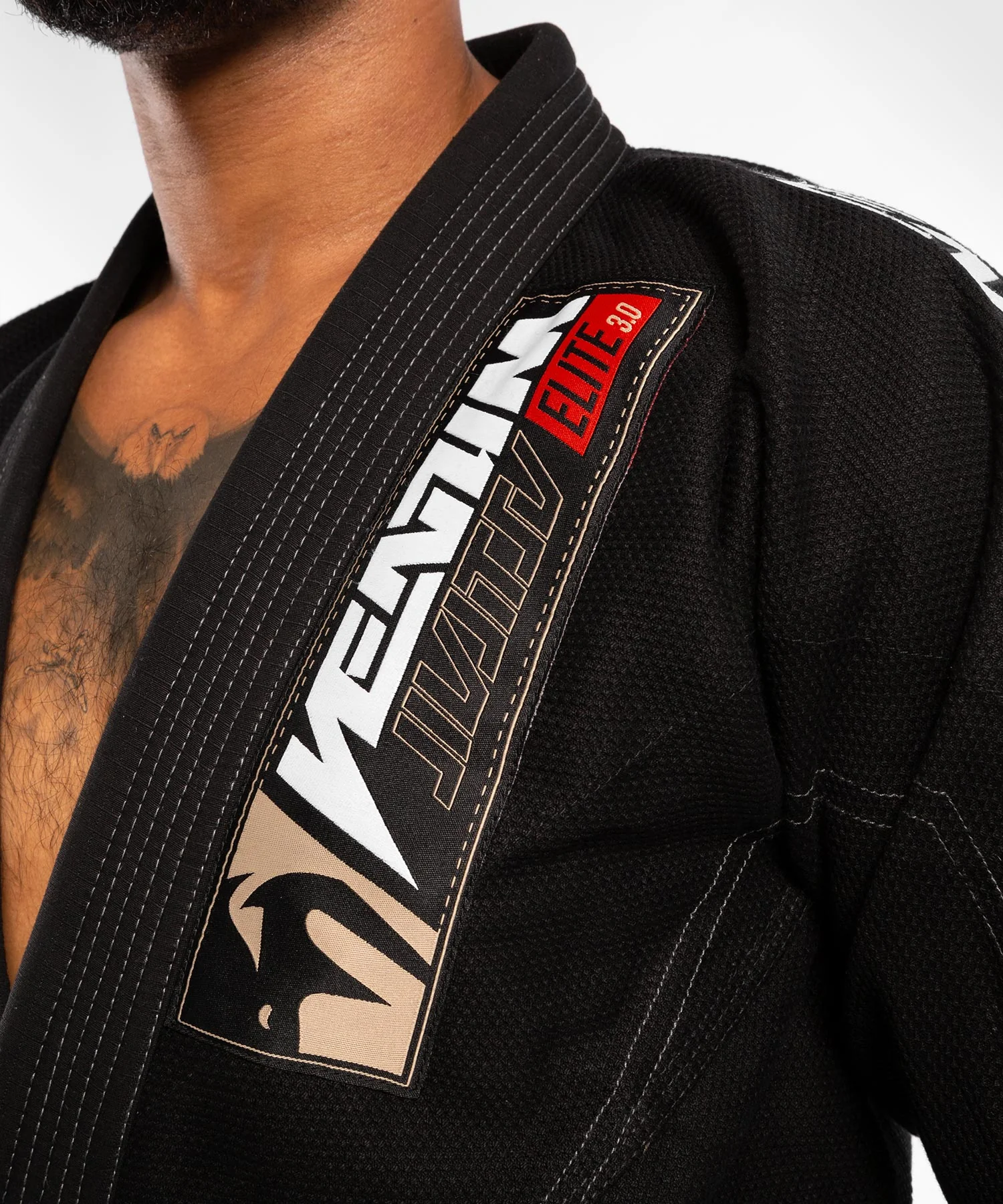 Kimono Venum Elite 3.0 BJJ - Negro - Image 4