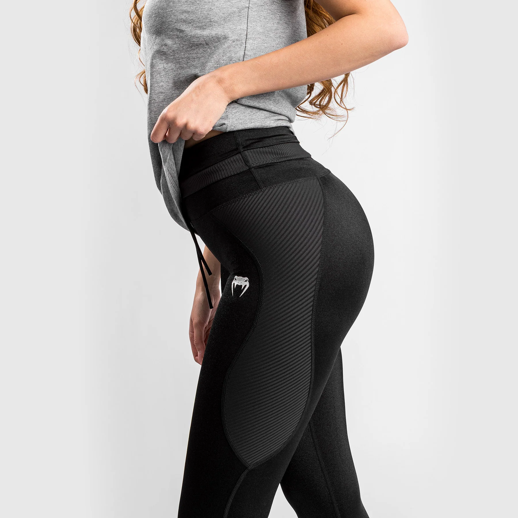 Leggings ⅞ Venum Glow - Negro - Image 2