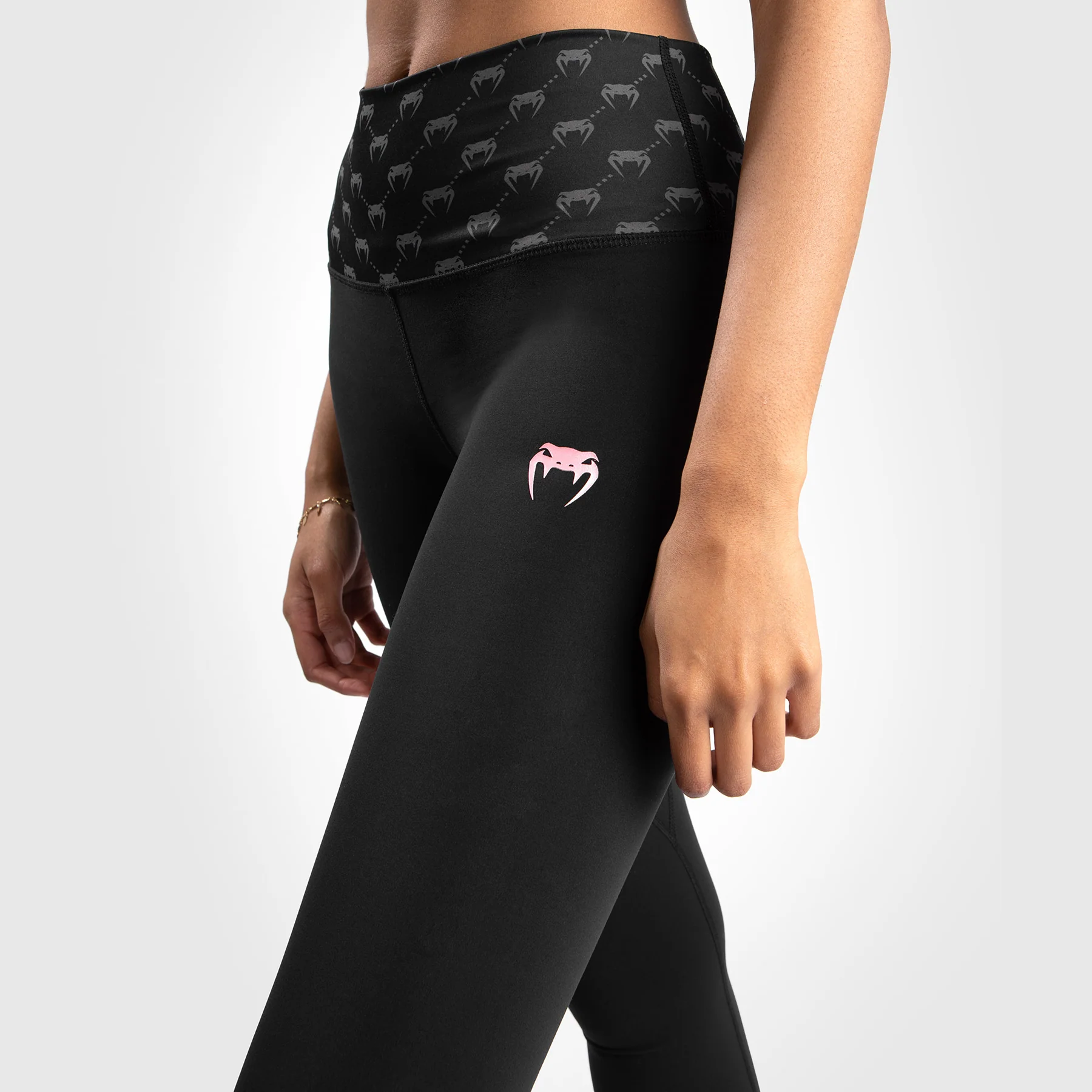 Leggings Venum Monogram – Negro//Oro Rosa - Image 4