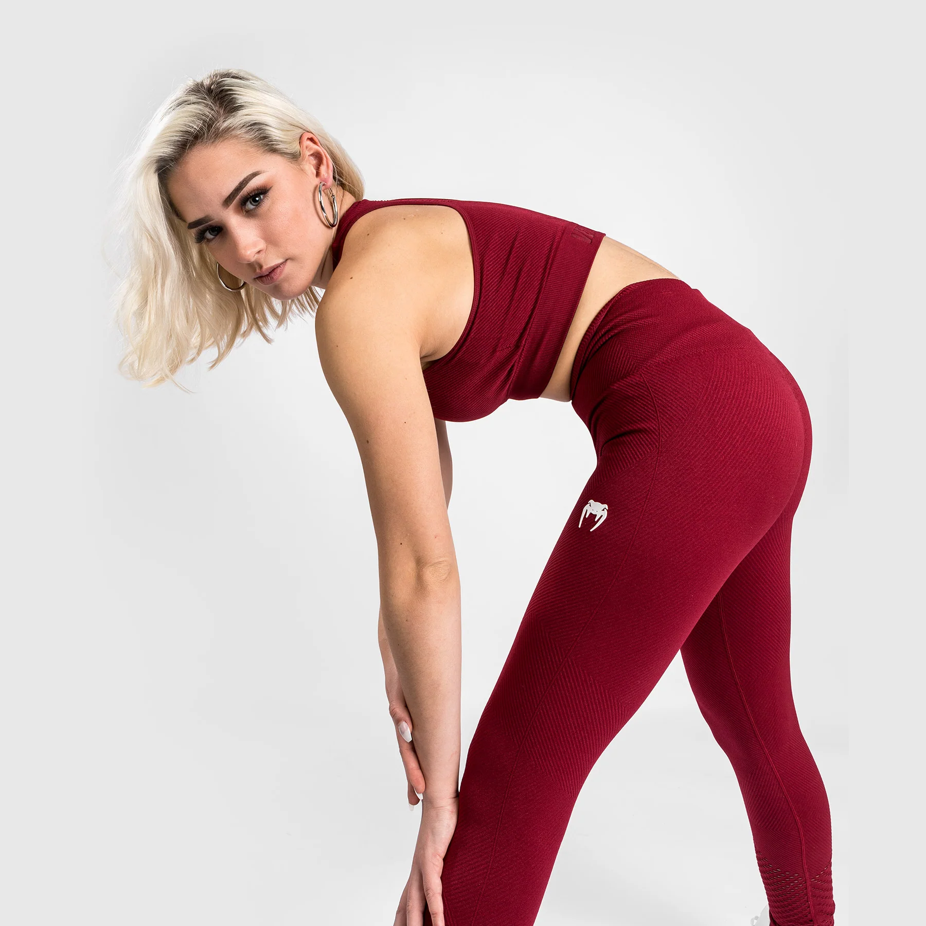 Leggings ⅞ Venum Sparring Seamless - Burdeos - Image 3