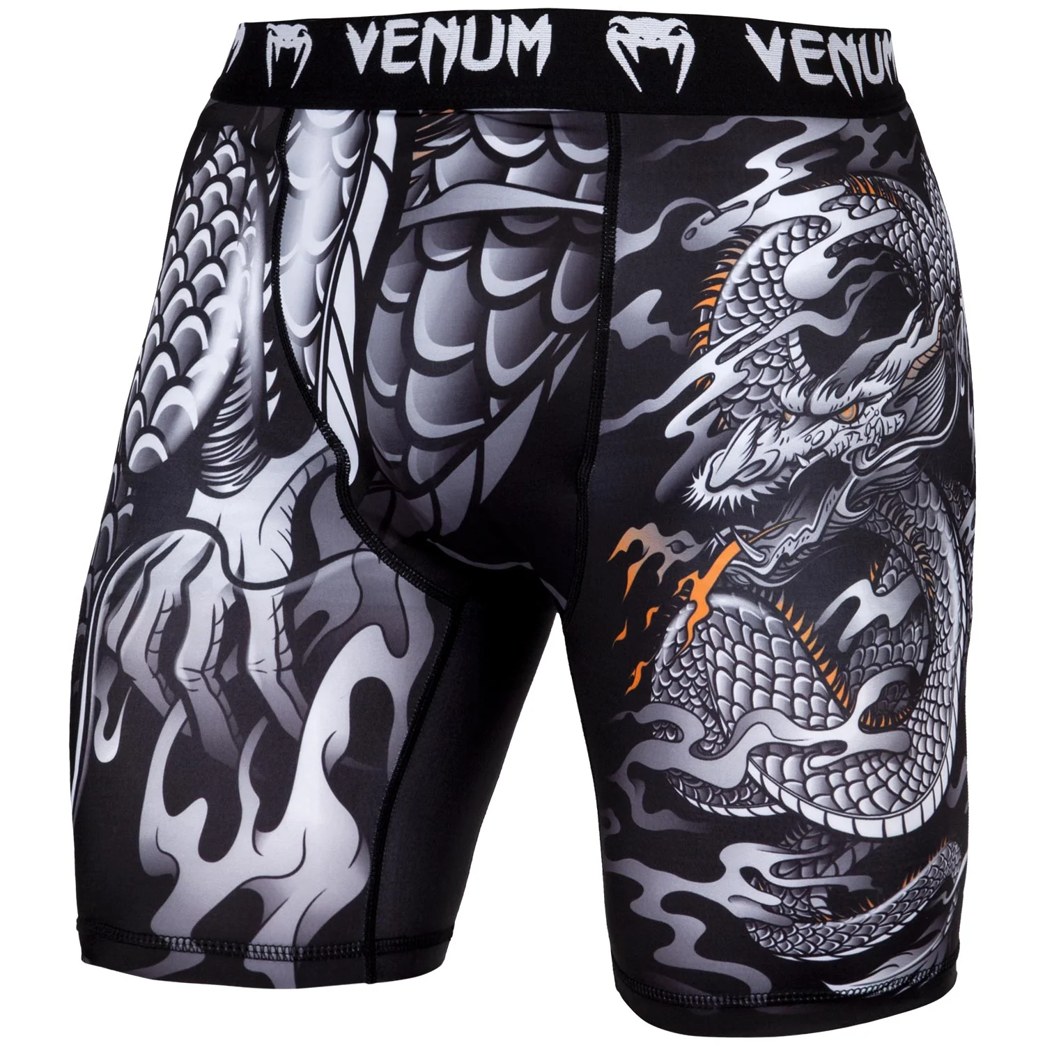 Mallas cortas Venum Dragon's Flight - Negro/Blanco