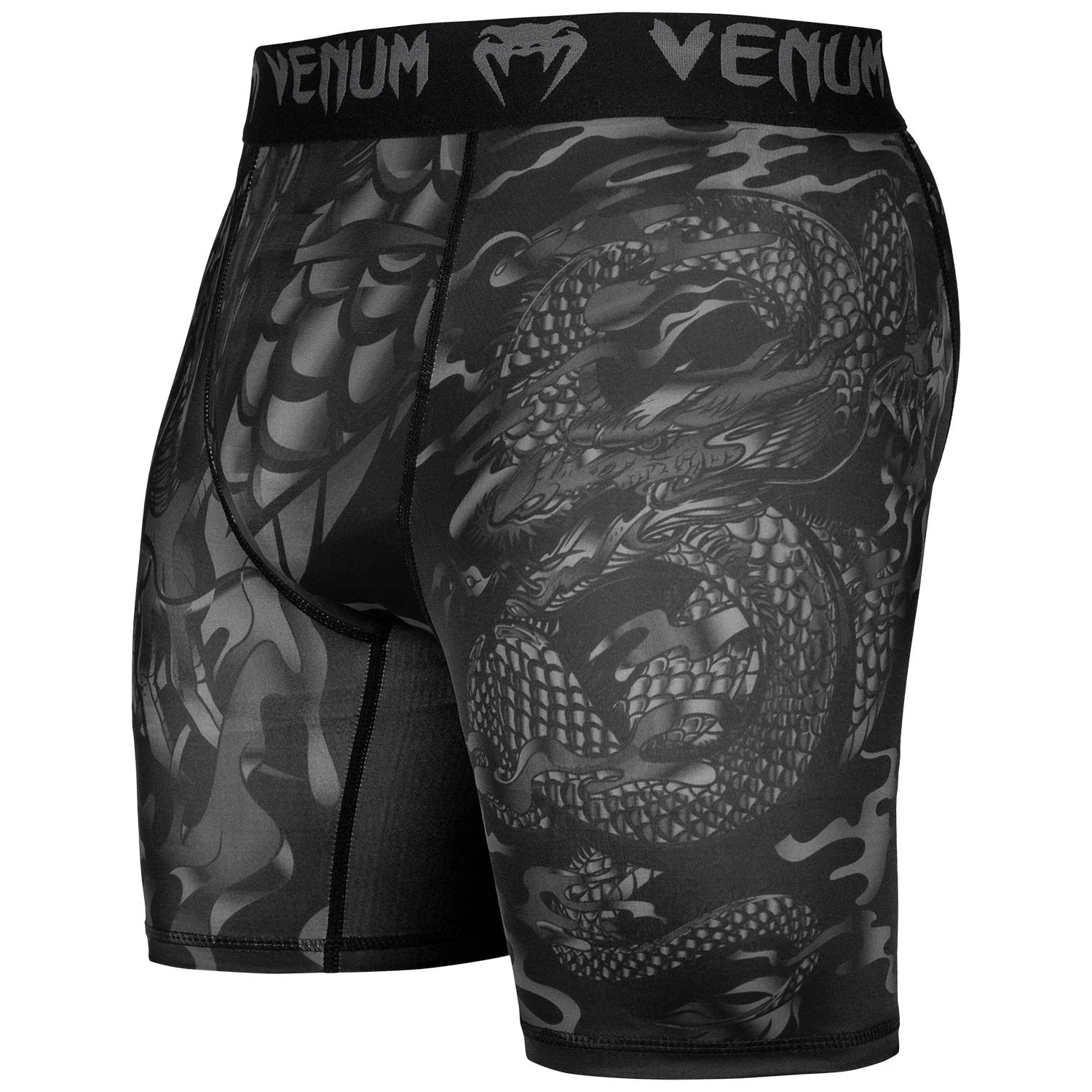 Mallas cortas Venum Dragon's Flight - Negro/Negro