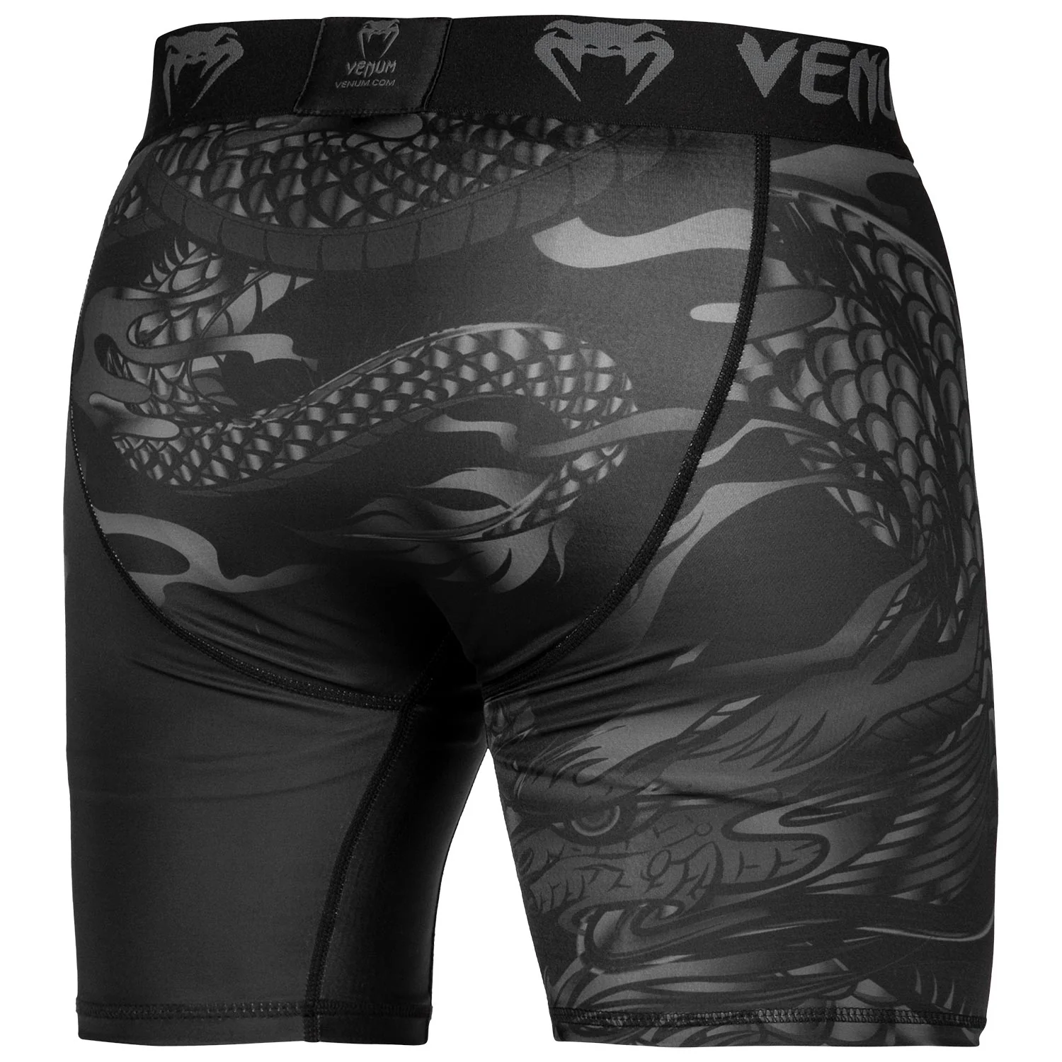 Mallas cortas Venum Dragon's Flight - Negro/Negro - Image 4