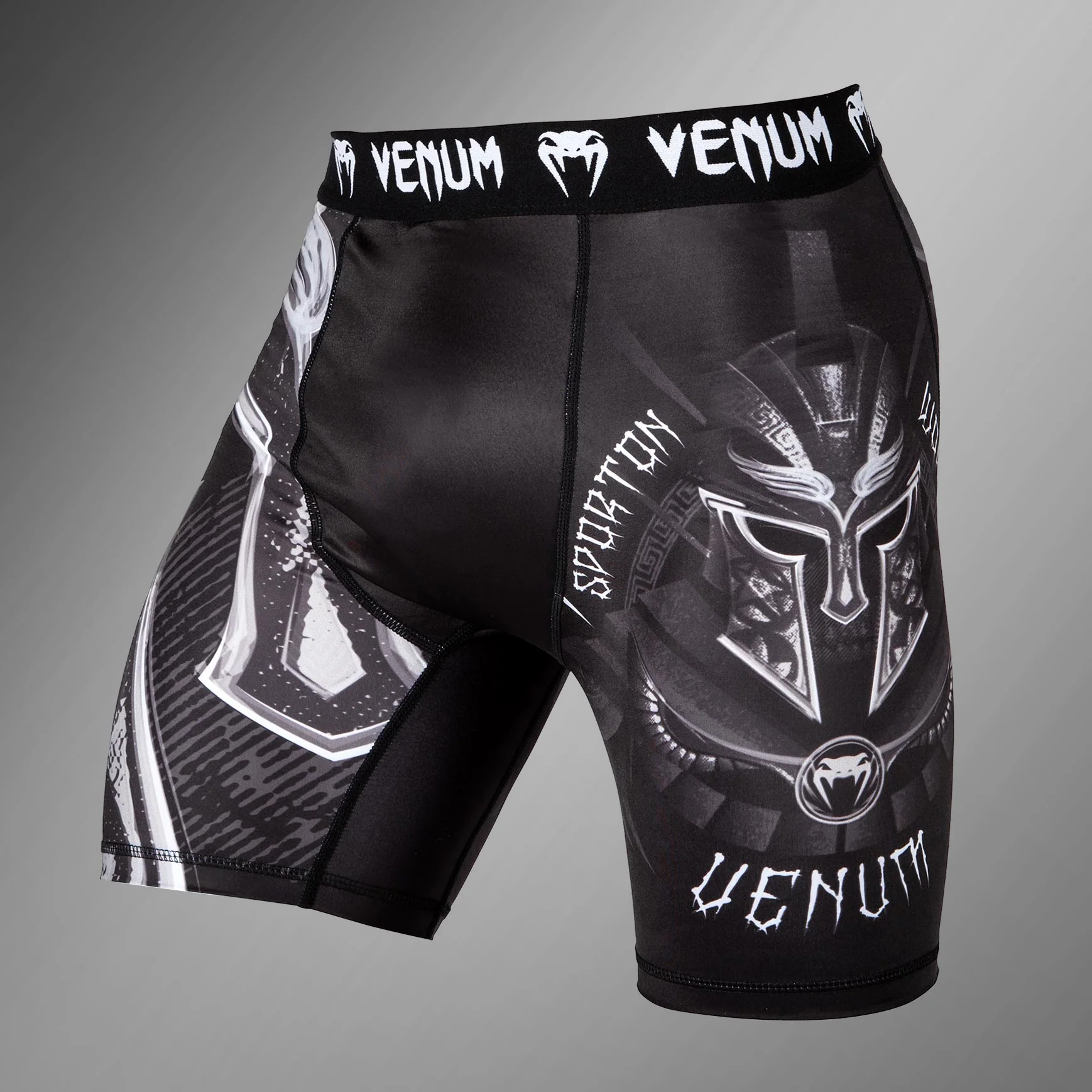 Mallas cortas Venum Gladiator 3.0 - Negro/Blanco - Image 2