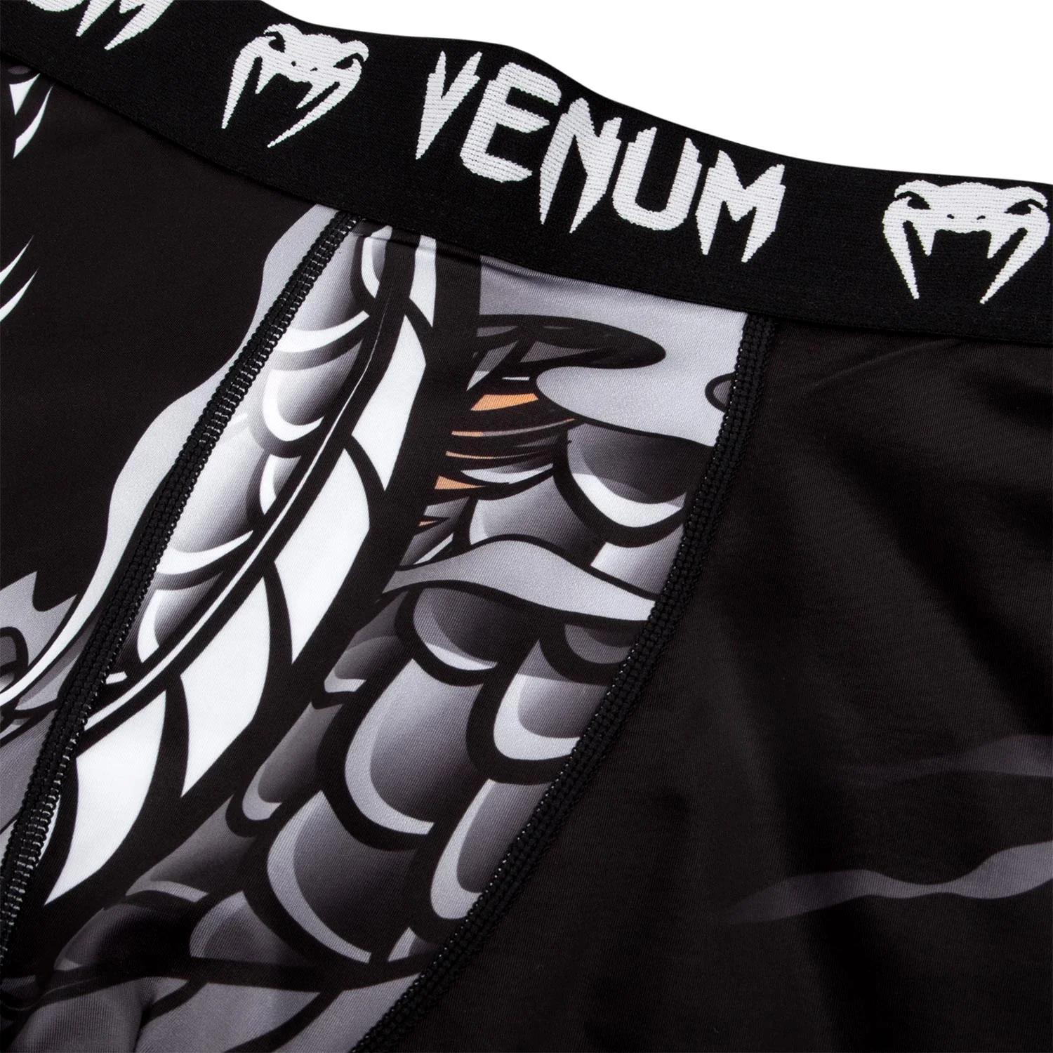 Mallas Largas Venum Dragon's Flight - Negro/Blanco - Image 5