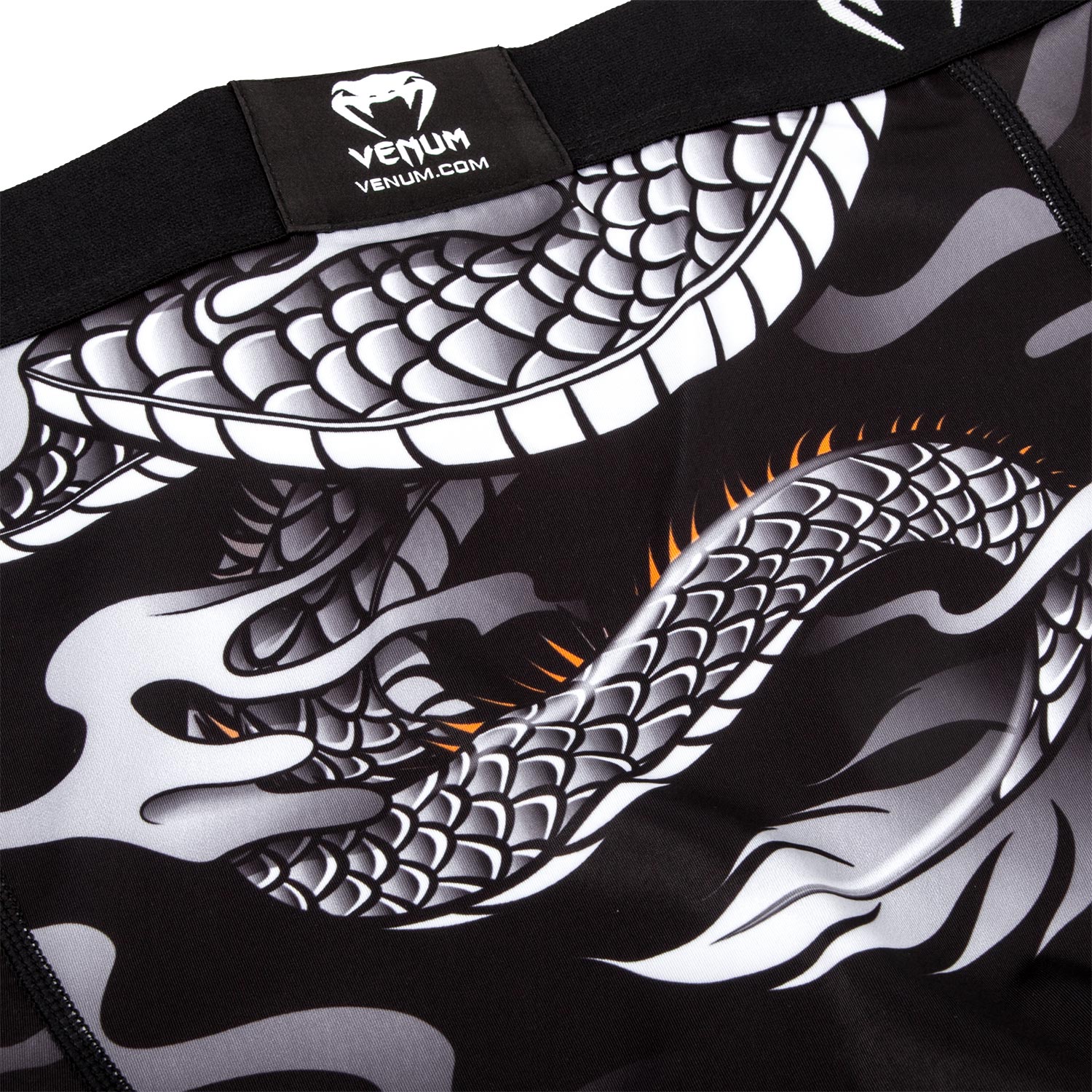 Mallas Largas Venum Dragon's Flight - Negro/Blanco - Image 6
