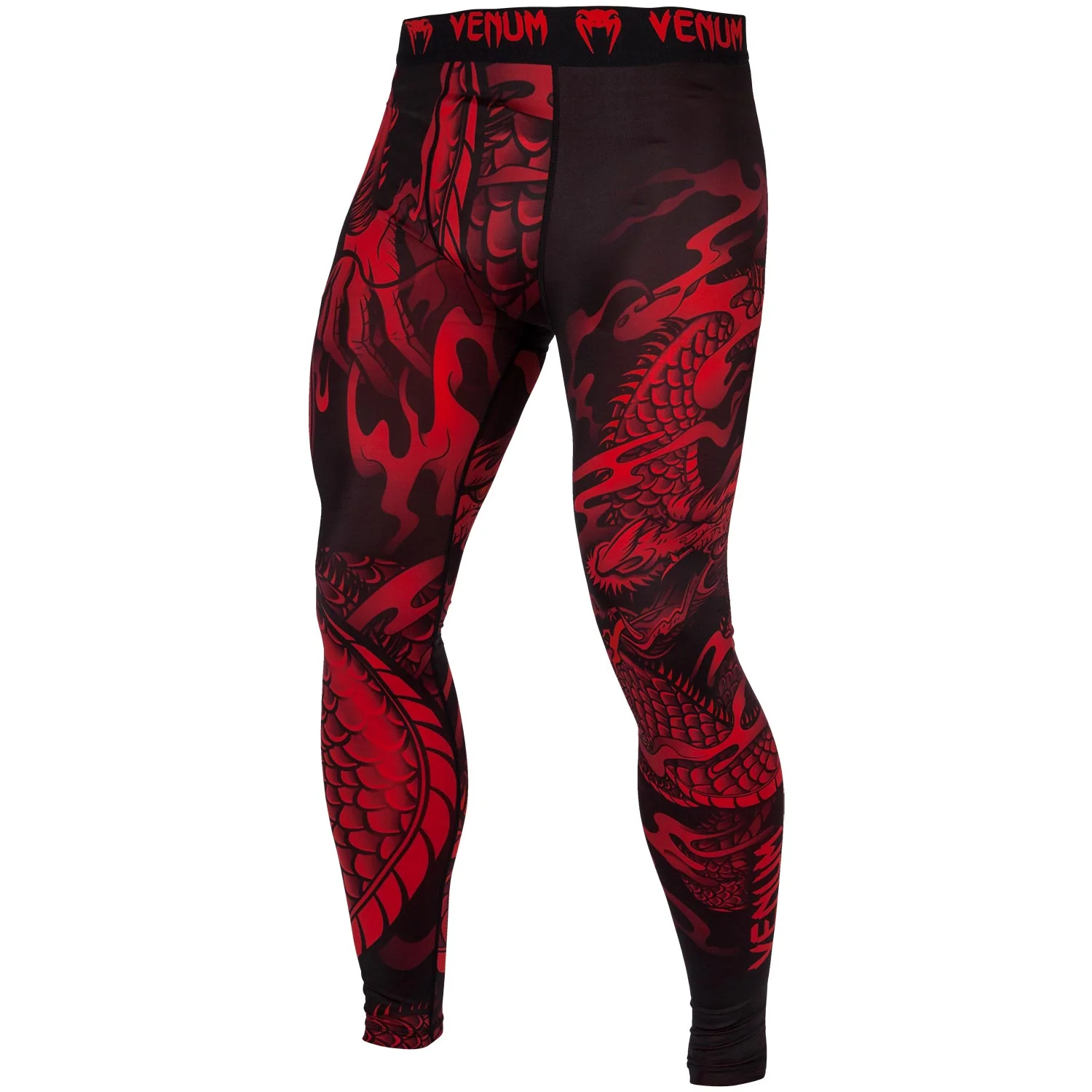 Mallas Largas Venum Dragon's Flight - Negro/Rojo