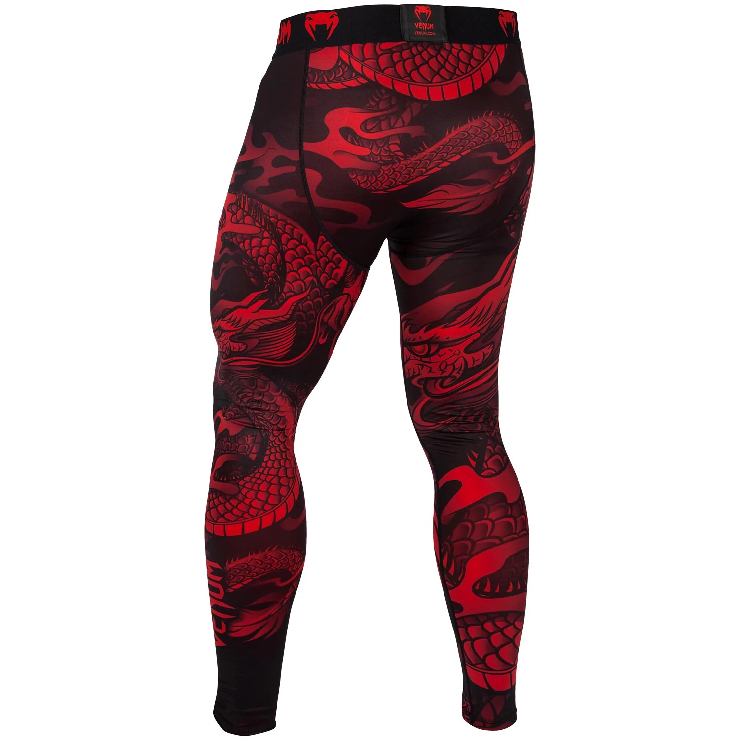 Mallas Largas Venum Dragon's Flight - Negro/Rojo - Image 3