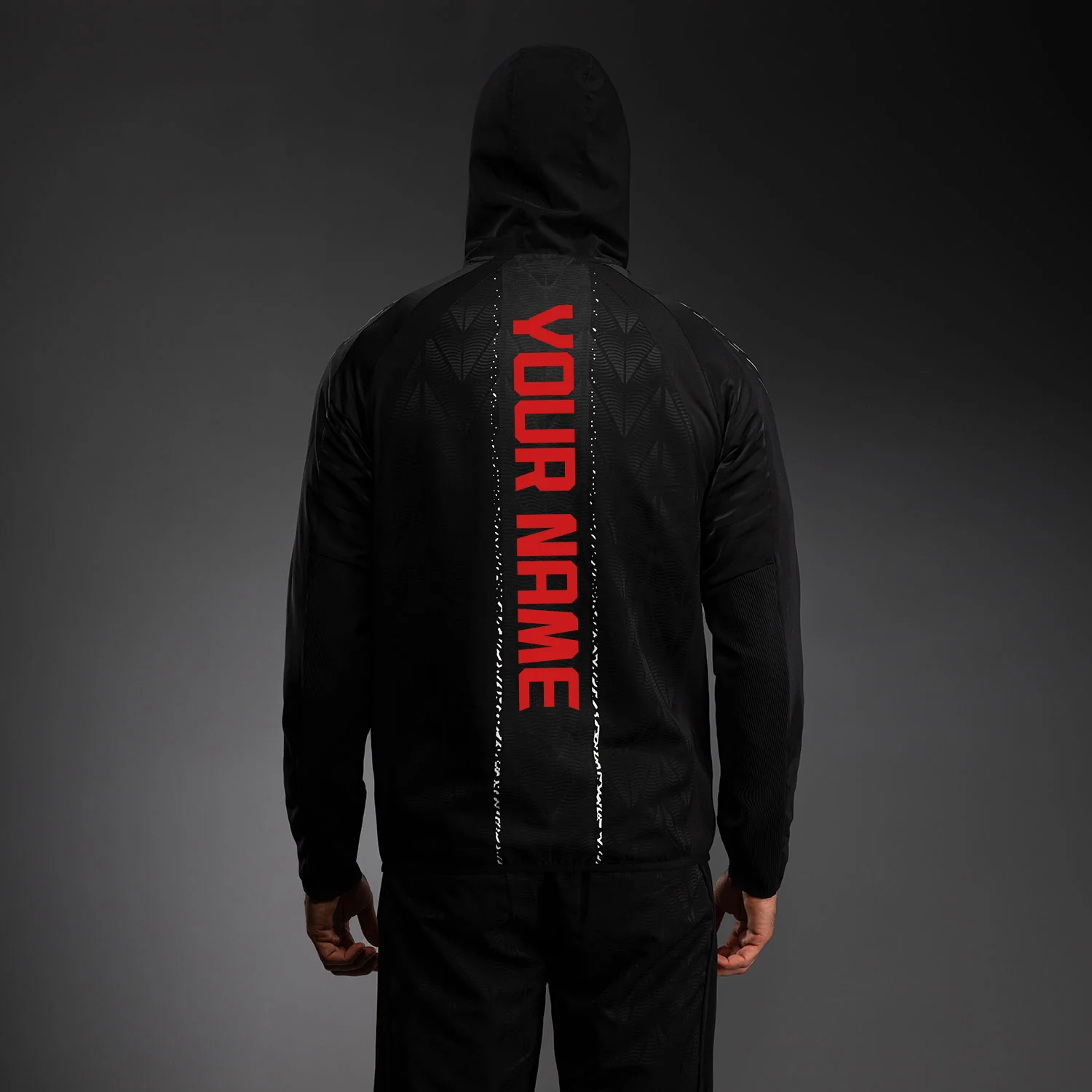 UFC Zenith by Venum Authentic Fight Night Sudadera de walkout Hombre Personalizado - Negro