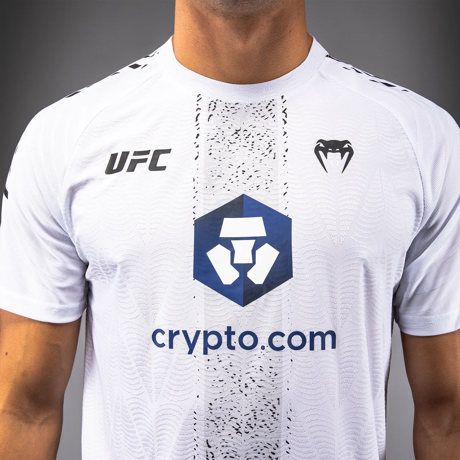 UFC Zenith by Venum Authentic Fight Night Camiseta oficial Walkout Hombre Personalizado - Blanco - Image 5