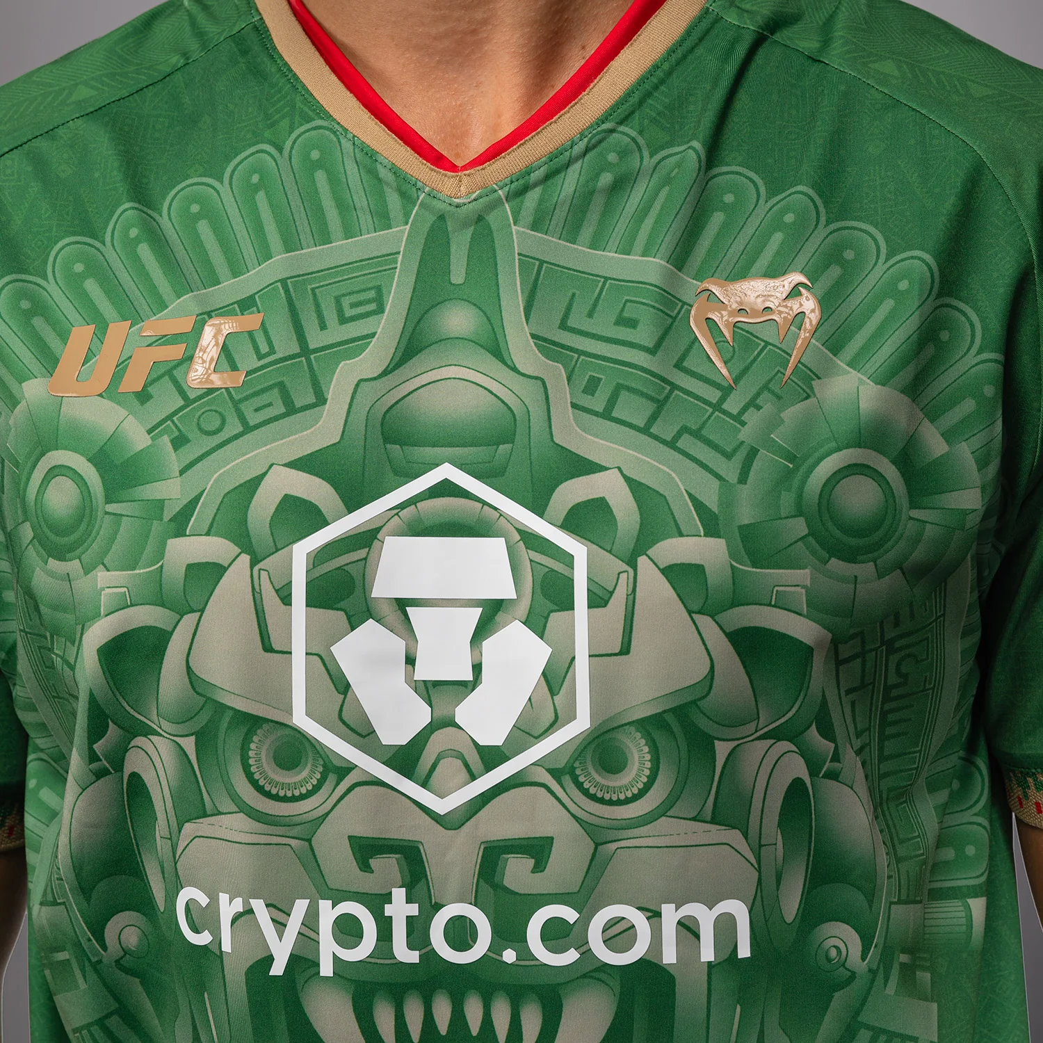 Noche UFC 2.0 By Venum Authentic Fight Night Camiseta - Verde - Image 5