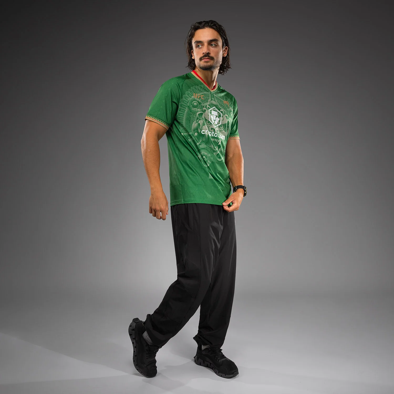 Noche UFC 2.0 By Venum Authentic Fight Night Camiseta - Verde - Image 7