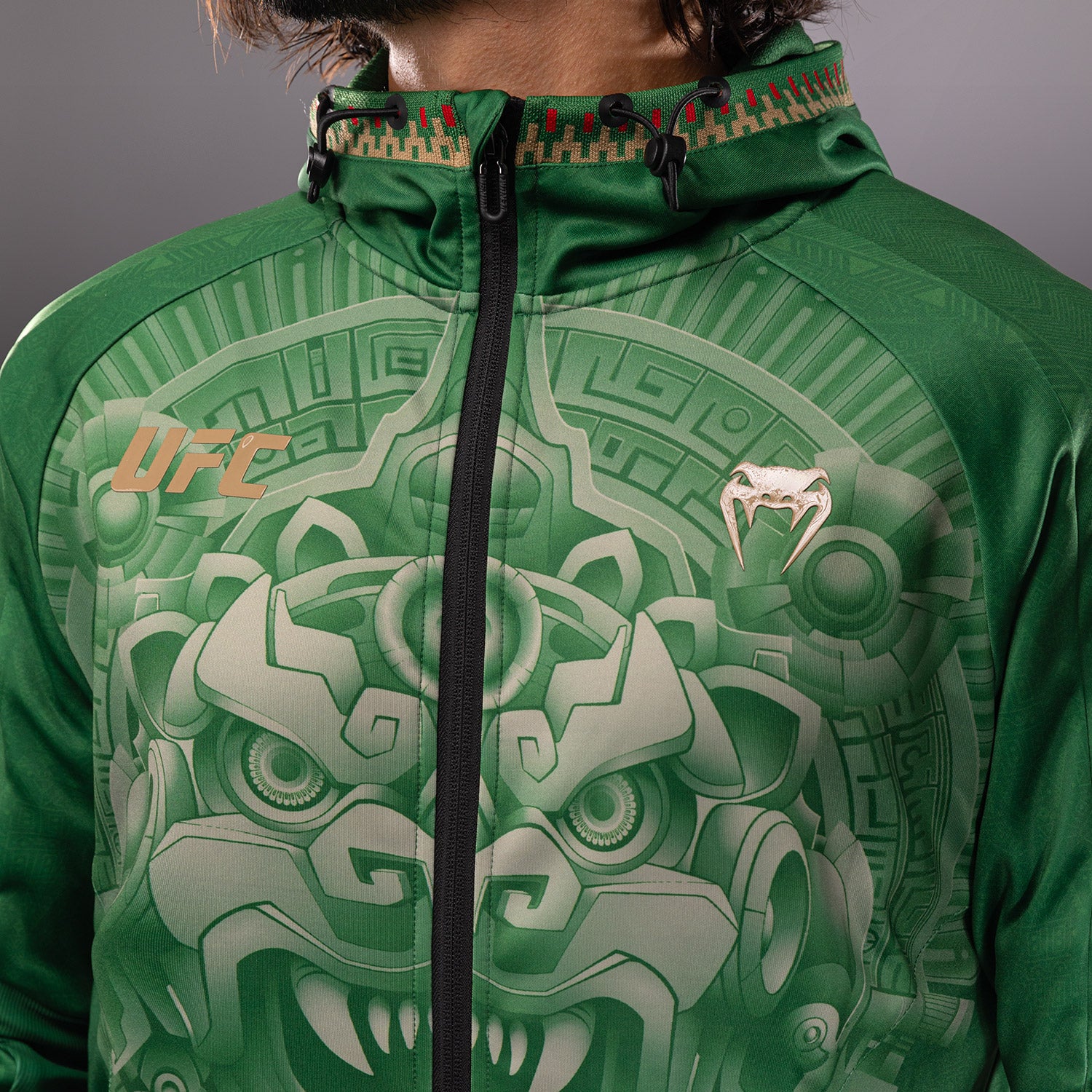 Noche UFC 2.0 By Venum Authentic Fight Night Sudadera con Capucha - Verde - Image 4