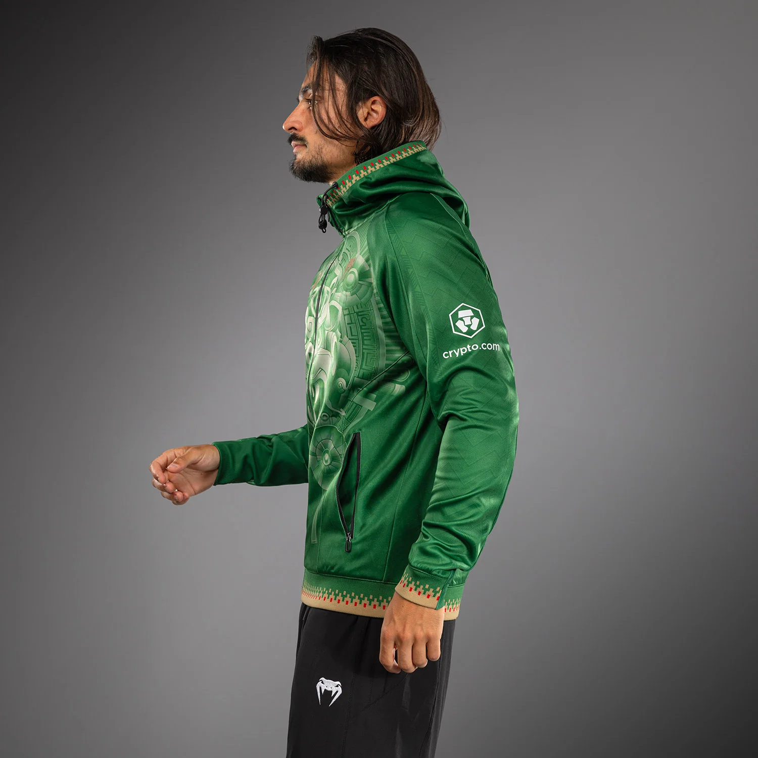 Noche UFC 2.0 By Venum Authentic Fight Night Sudadera con Capucha - Verde - Image 8