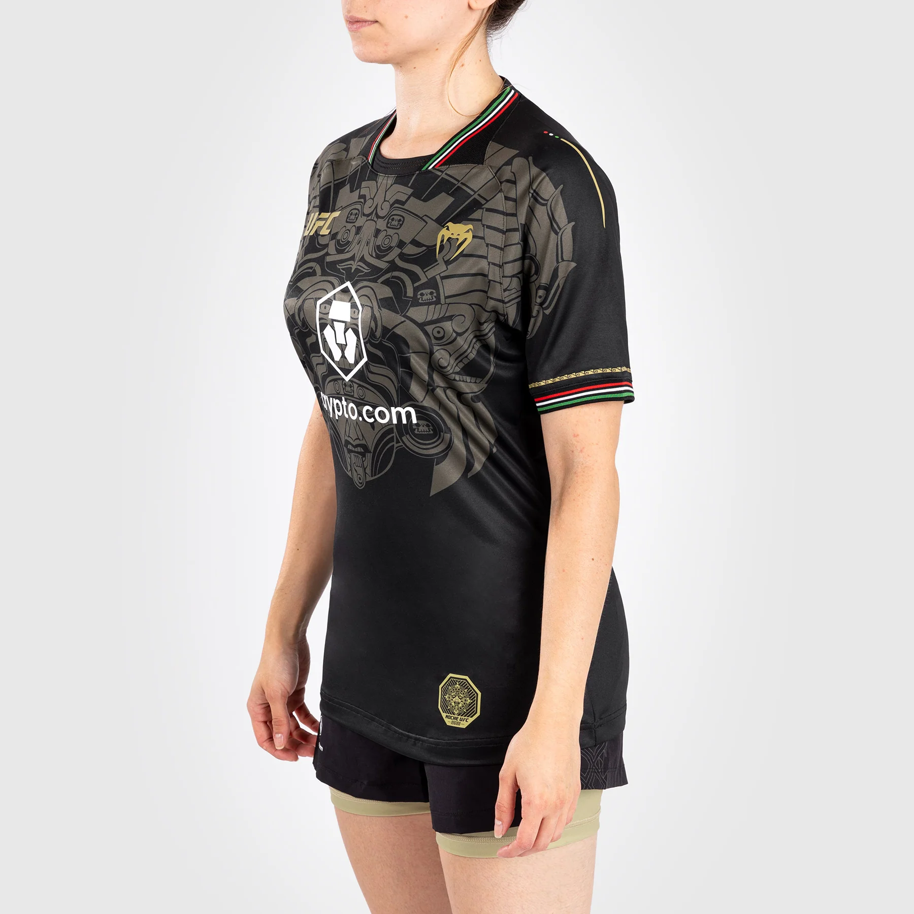 Noche UFC by Venum Authentic Fight Night Camiseta Dry Tech Mujer - Negro - Image 4