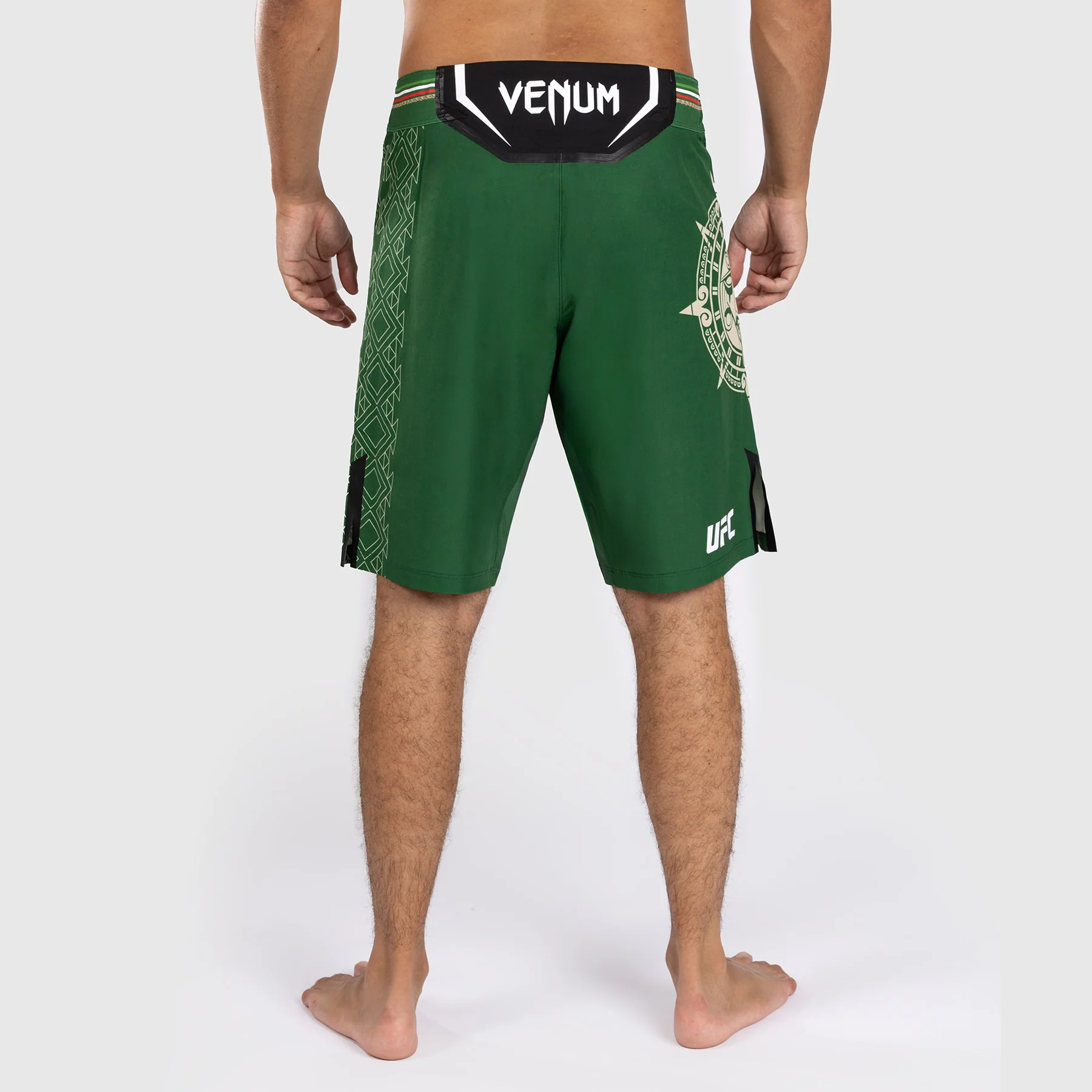 Noche UFC by Venum Authentic Fight Night Pantalones cortos de combate para hombre - Corte largo - Verde - Image 3