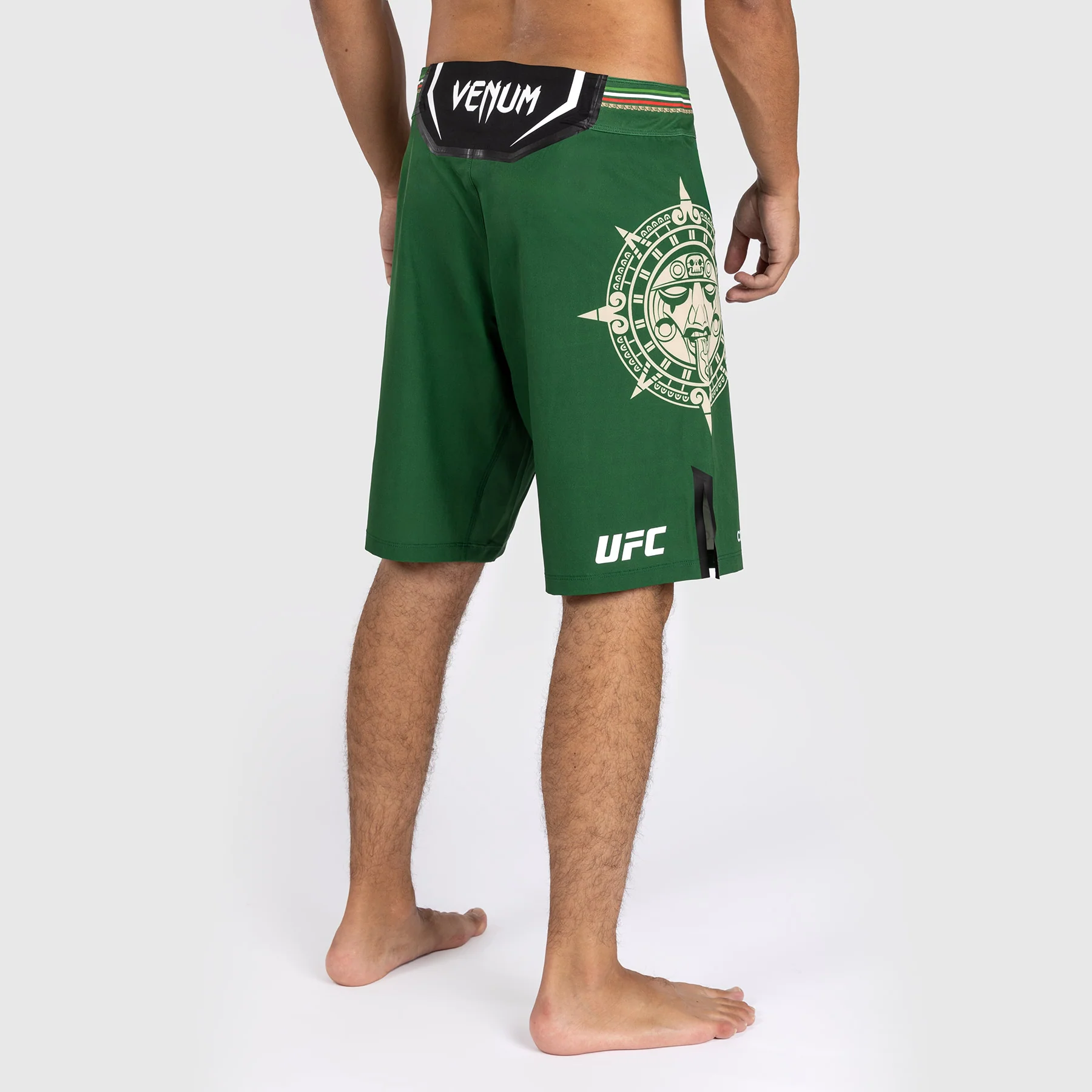 Noche UFC by Venum Authentic Fight Night Pantalones cortos de combate para hombre - Corte largo - Verde - Image 4