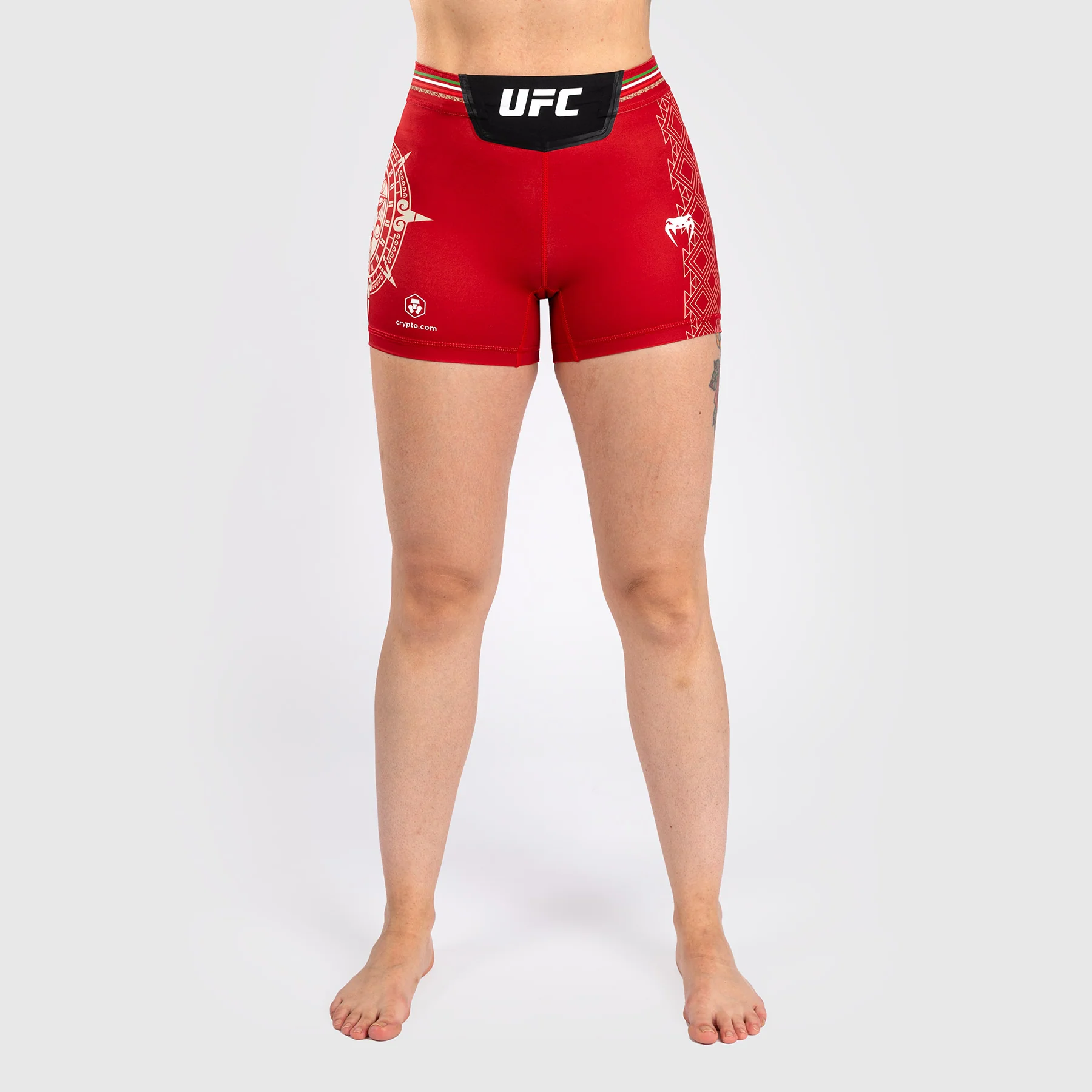 Noche UFC by Venum Authentic Fight Night Pantalones cortos Vale Tudo para mujer - Corte corto - Rojo
