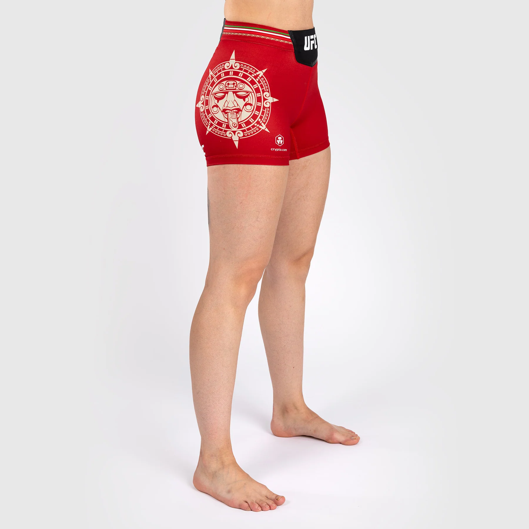 Noche UFC by Venum Authentic Fight Night Pantalones cortos Vale Tudo para mujer - Corte corto - Rojo - Image 3