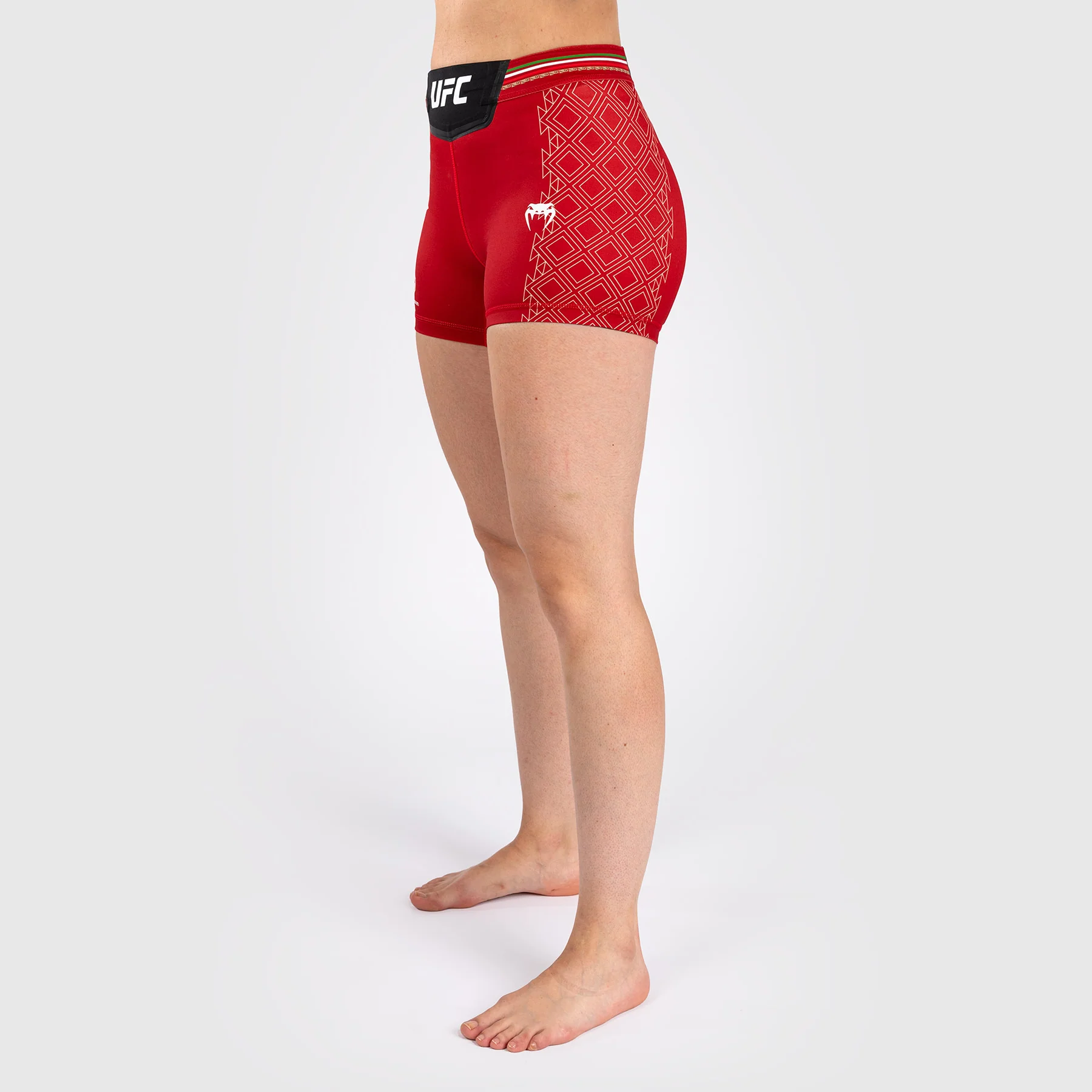 Noche UFC by Venum Authentic Fight Night Pantalones cortos Vale Tudo para mujer - Corte corto - Rojo - Image 4