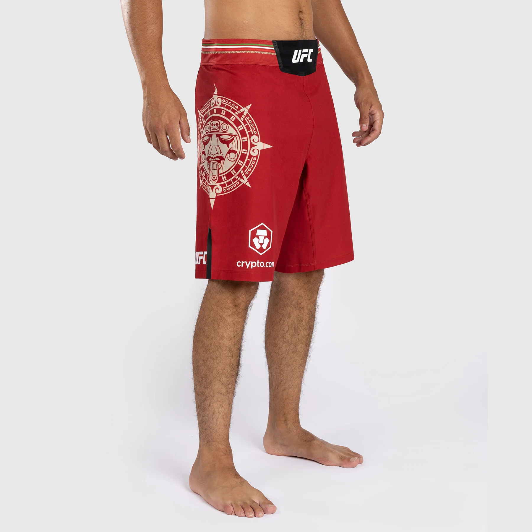 Noche UFC by Venum Authentic Fight Night Shorts de combate para hombre - Corte largo - Rojo - Image 5