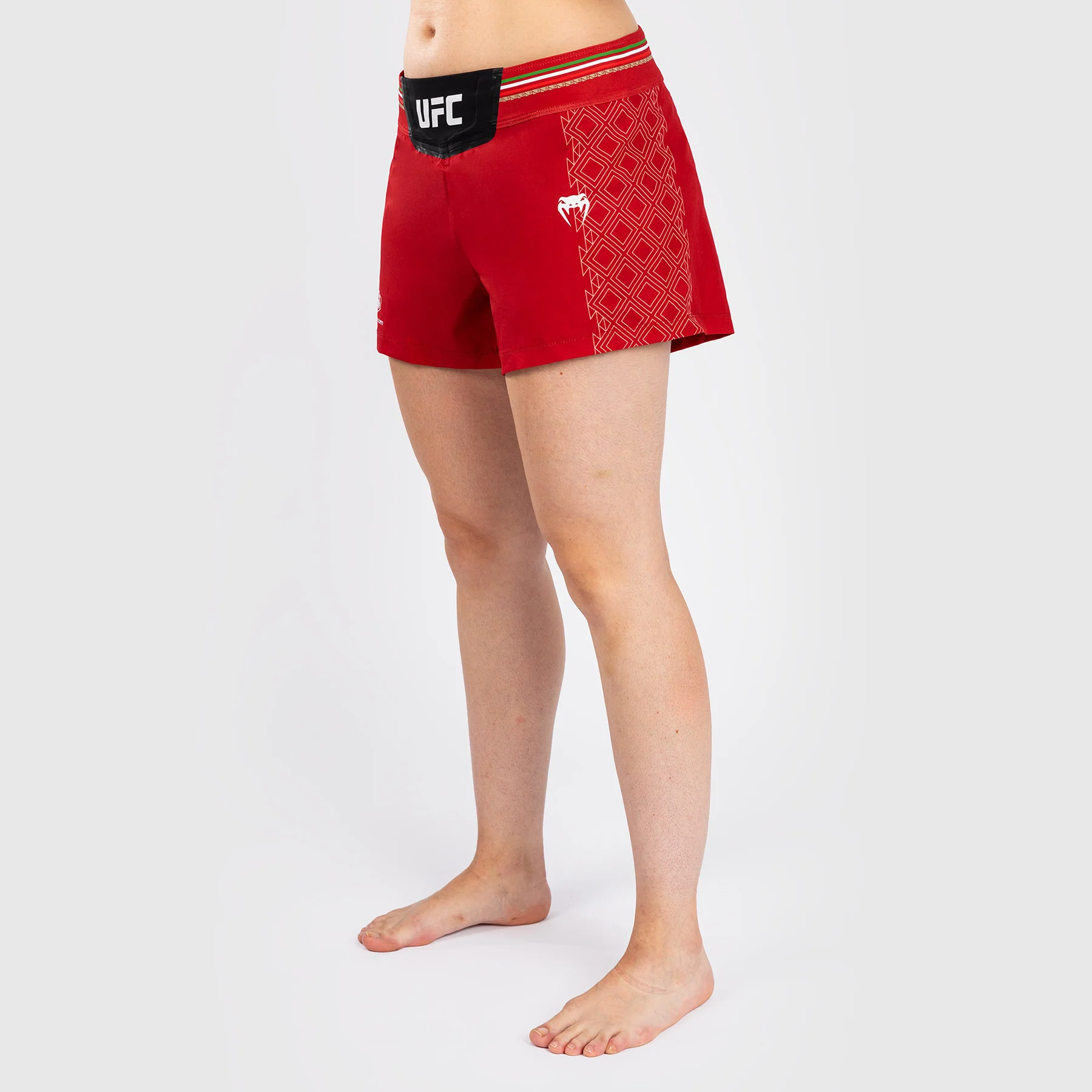 Noche UFC by Venum Authentic Fight Night Shorts de combate para mujer - Rojo - Image 3