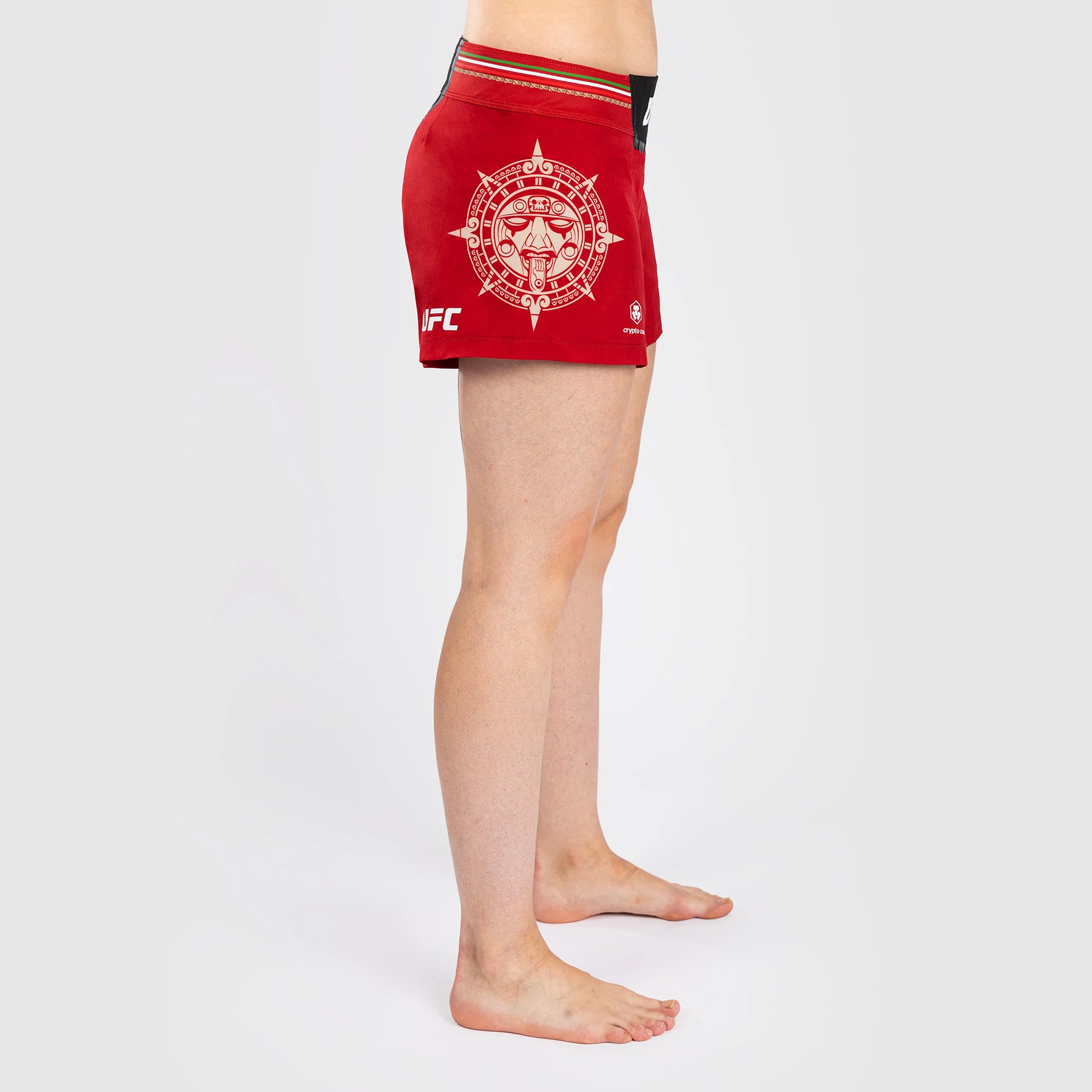 Noche UFC by Venum Authentic Fight Night Shorts de combate para mujer - Rojo - Image 4