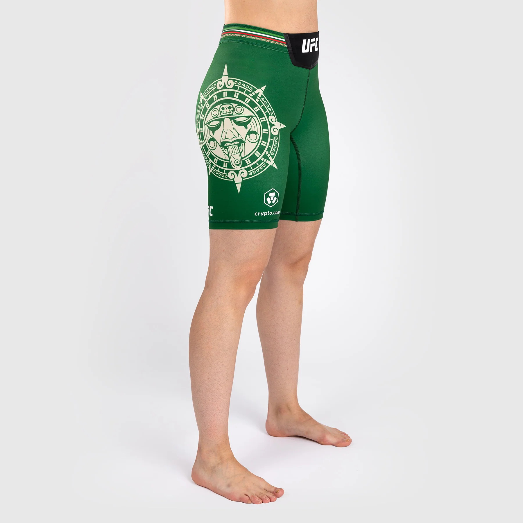Noche UFC by Venum Authentic Fight Night Shorts Vale Tudo para Mujer - Corte Largo - Verde - Image 4