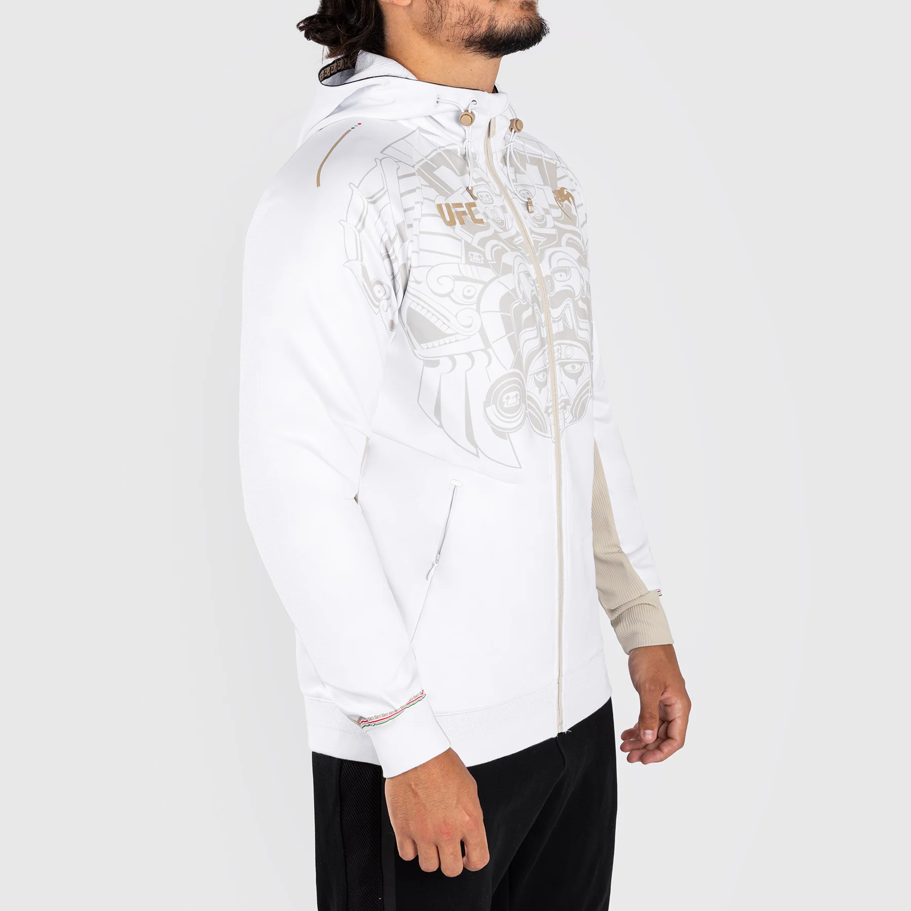 Noche UFC by Venum Authentic Fight Night Sudadera con capucha para hombre - Blanco - Image 4