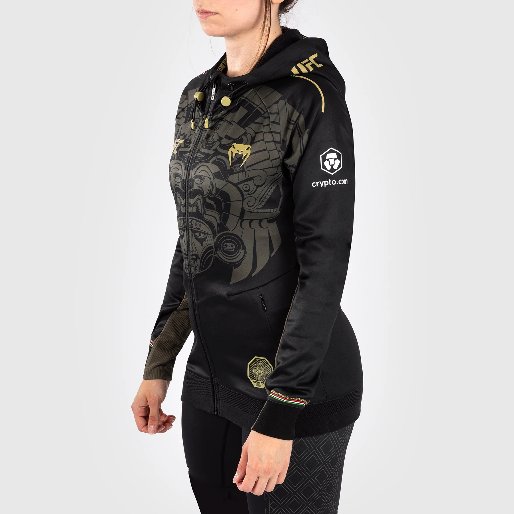 Noche UFC by Venum Authentic Fight Night Sudadera con capucha para mujer - Negro - Image 2