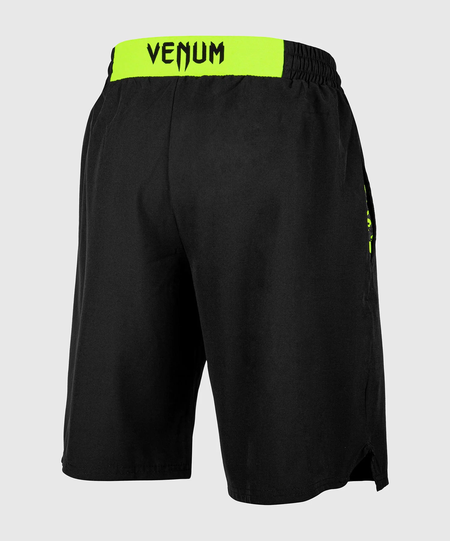 Pantalón corto de entrenamiento Venum Classic - Negro/Amarillo Fluo - Image 3