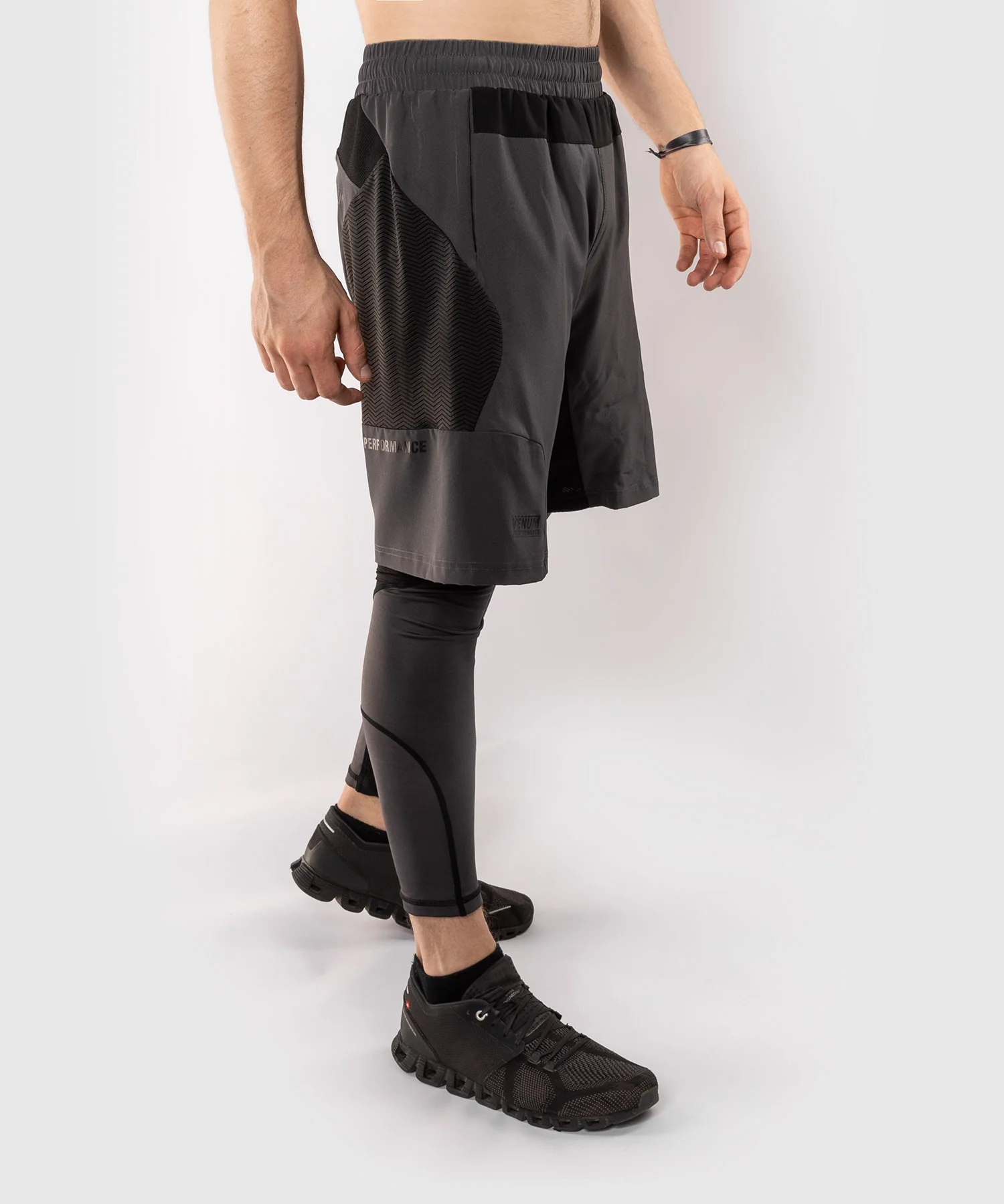 Pantalón corto de entrenamiento Venum G-Fit - Gris/Negro - Image 15