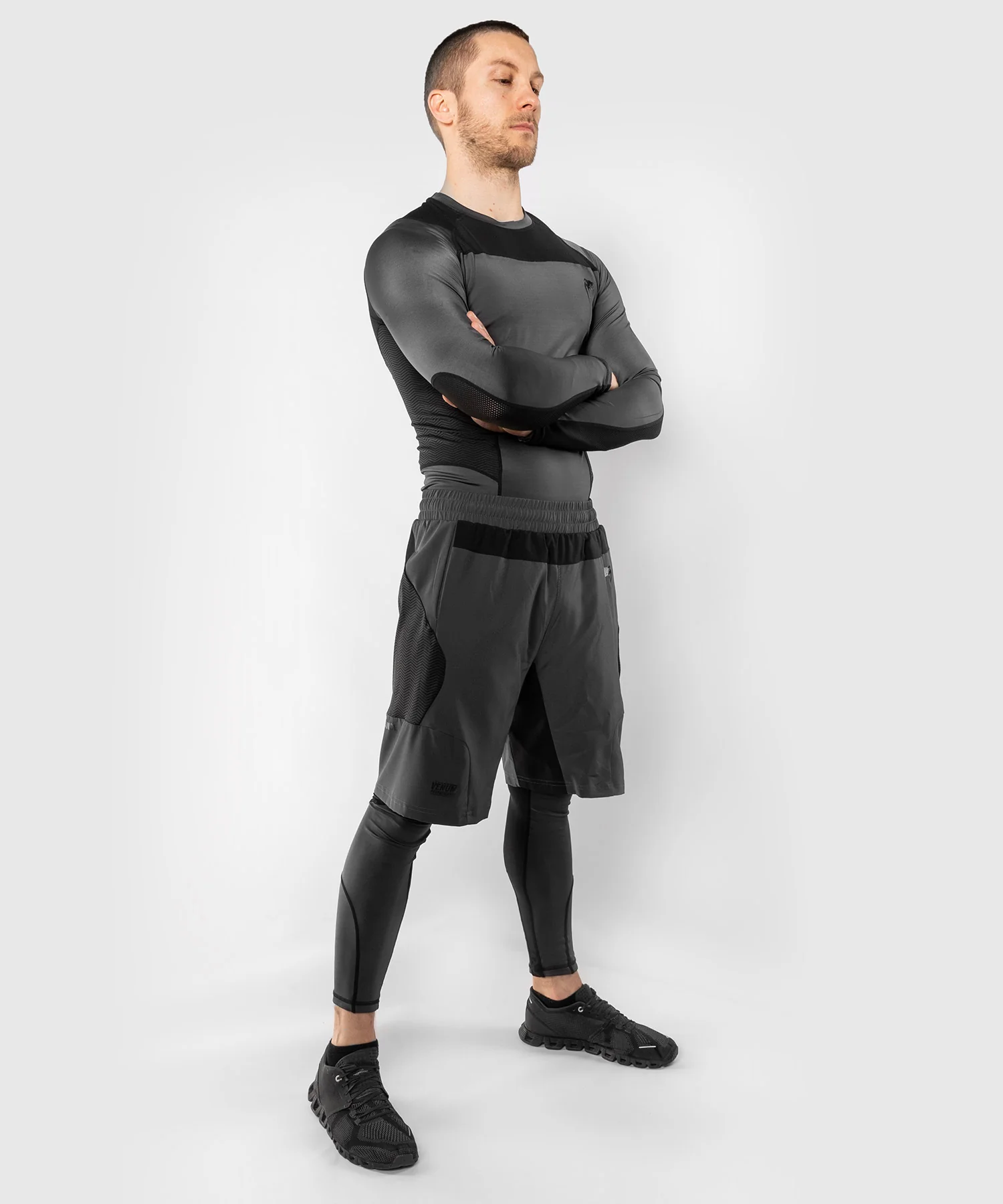 Pantalón corto de entrenamiento Venum G-Fit - Gris/Negro - Image 6