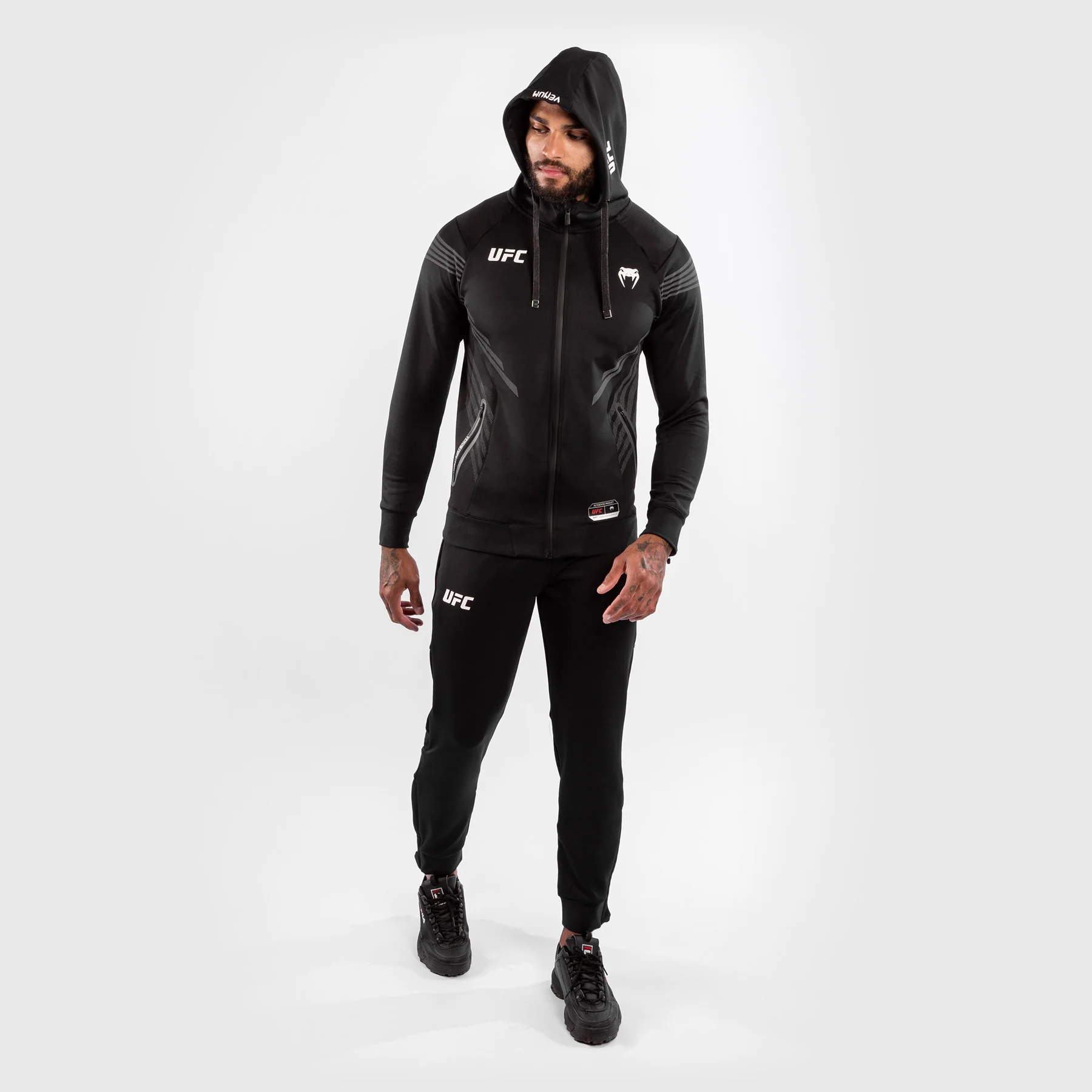 Pantalón De Chándal Para Hombre UFC Venum Authentic Fight Night Walkout - Negro - Image 10