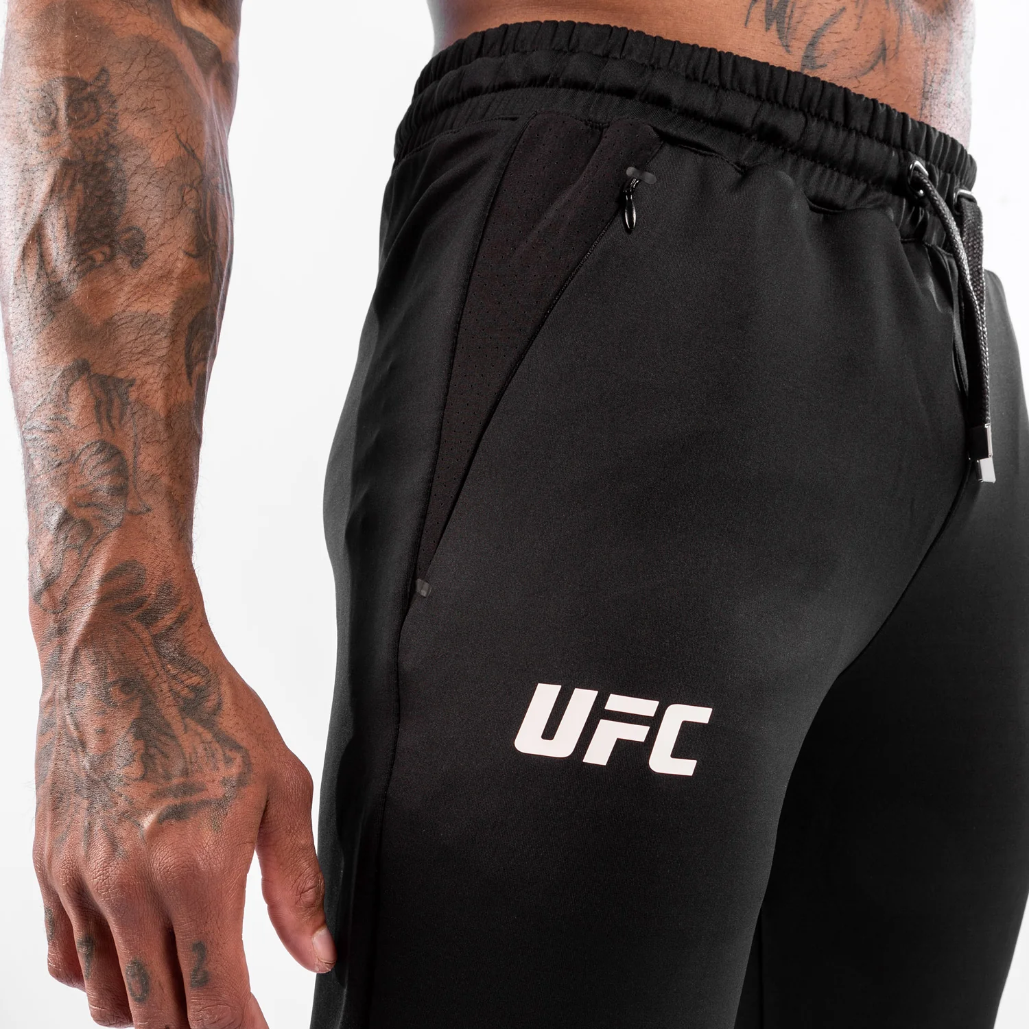 Pantalón De Chándal Para Hombre UFC Venum Authentic Fight Night Walkout - Negro - Image 4