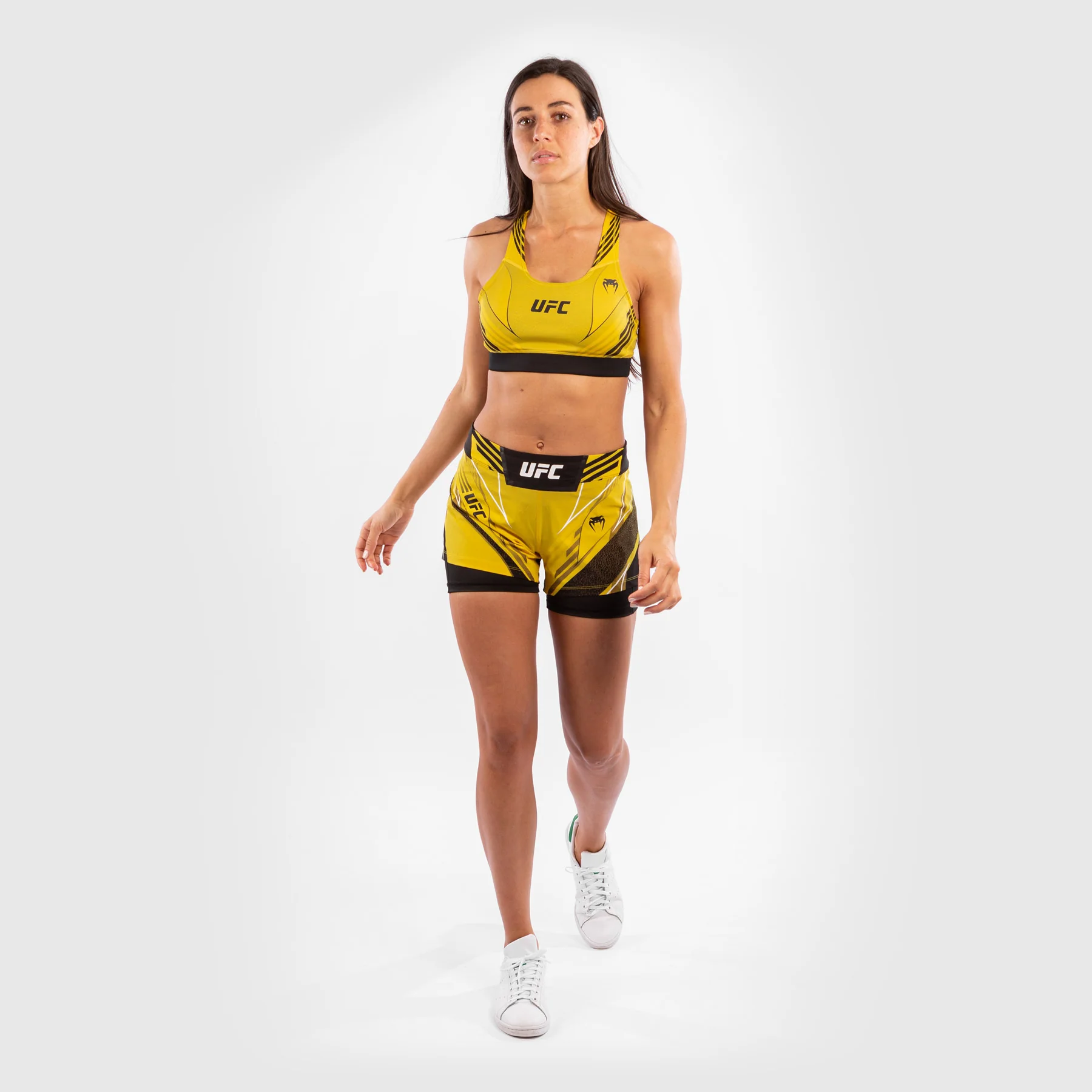 Pantalón De Mma Para Mujer UFC Venum Authentic Fight Night – Modelo Corto - Amarillo - Image 8