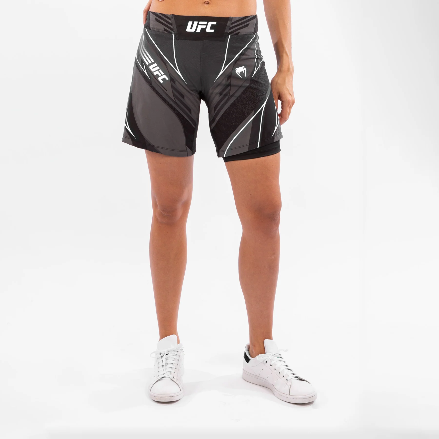 Pantalón De MMA Para Mujer Ufc Venum Authentic Fight Night – Modelo Largo - Negro - Image 3