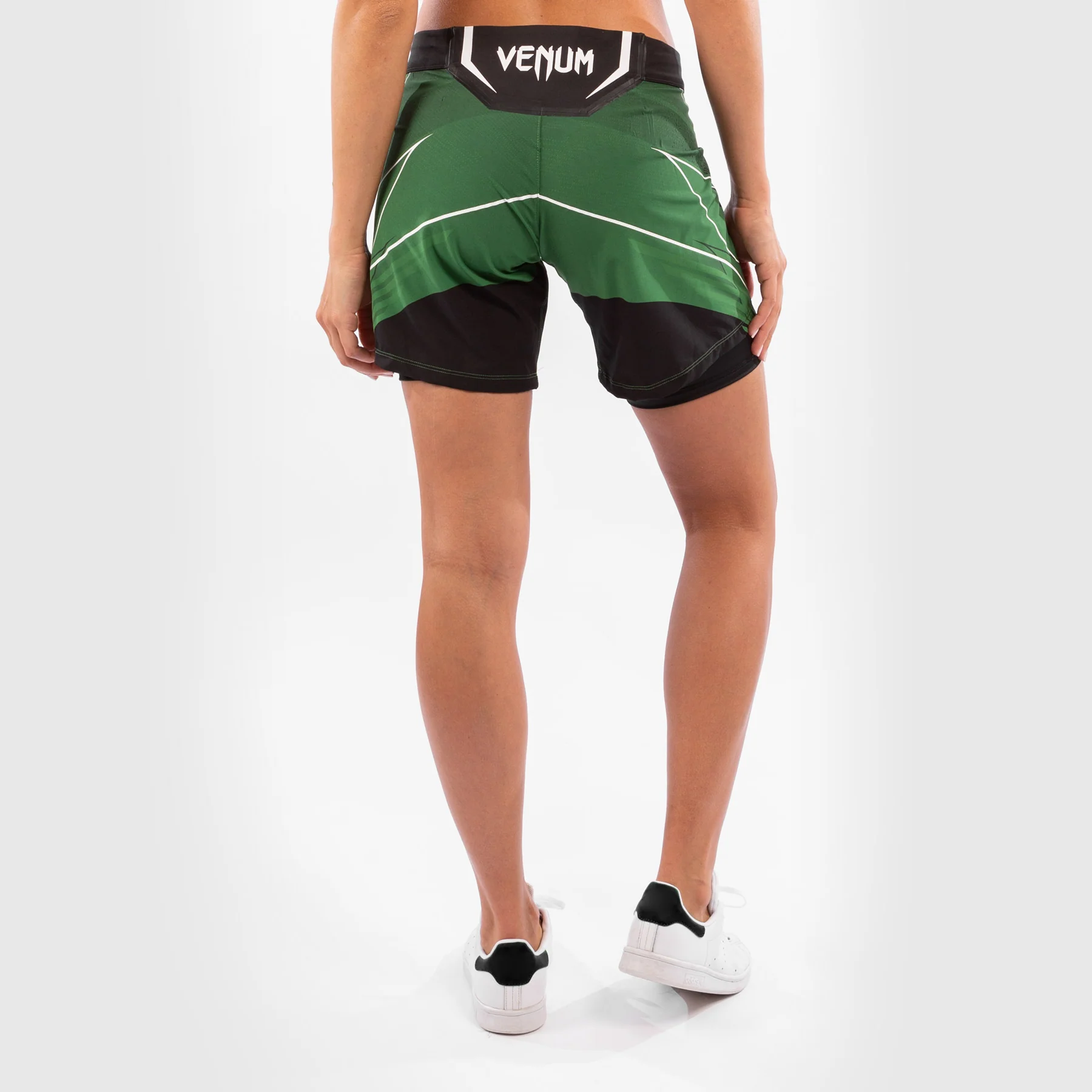Pantalón De MMA Para Mujer Ufc Venum Authentic Fight Night – Modelo Largo - Verde - Image 4