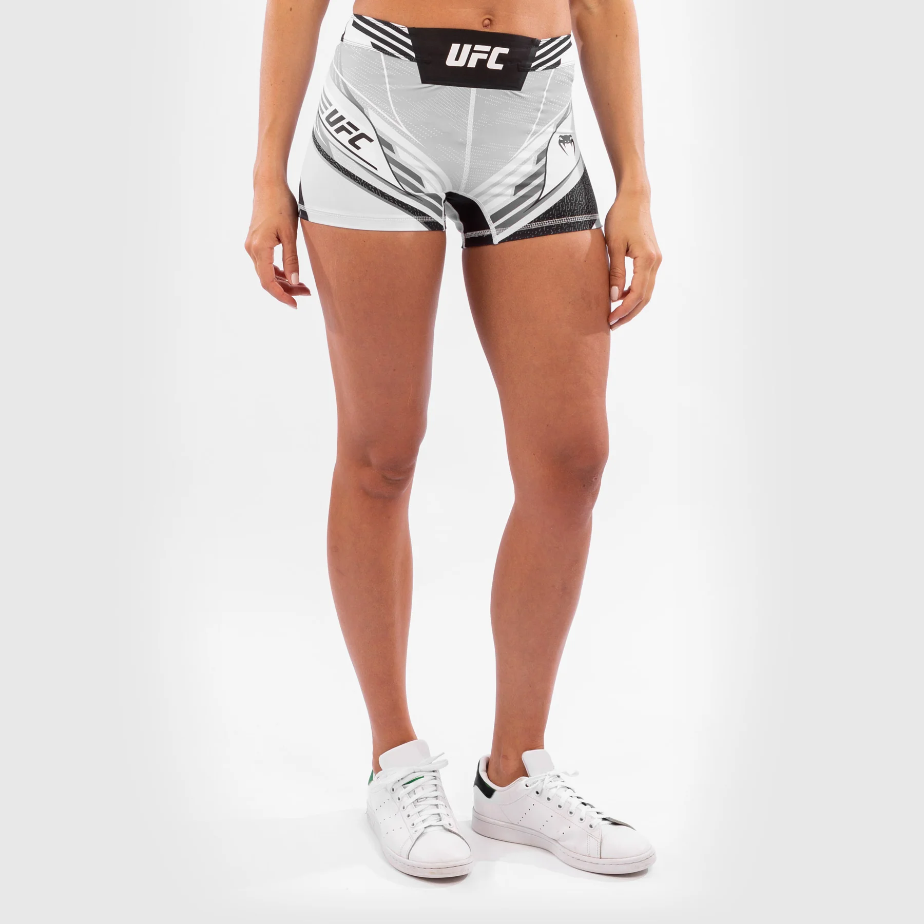 Pantalón De Vale Tudo Para Mujer UFC Venum Authentic Fight Night – Modelo Corto - Blanco - Image 3