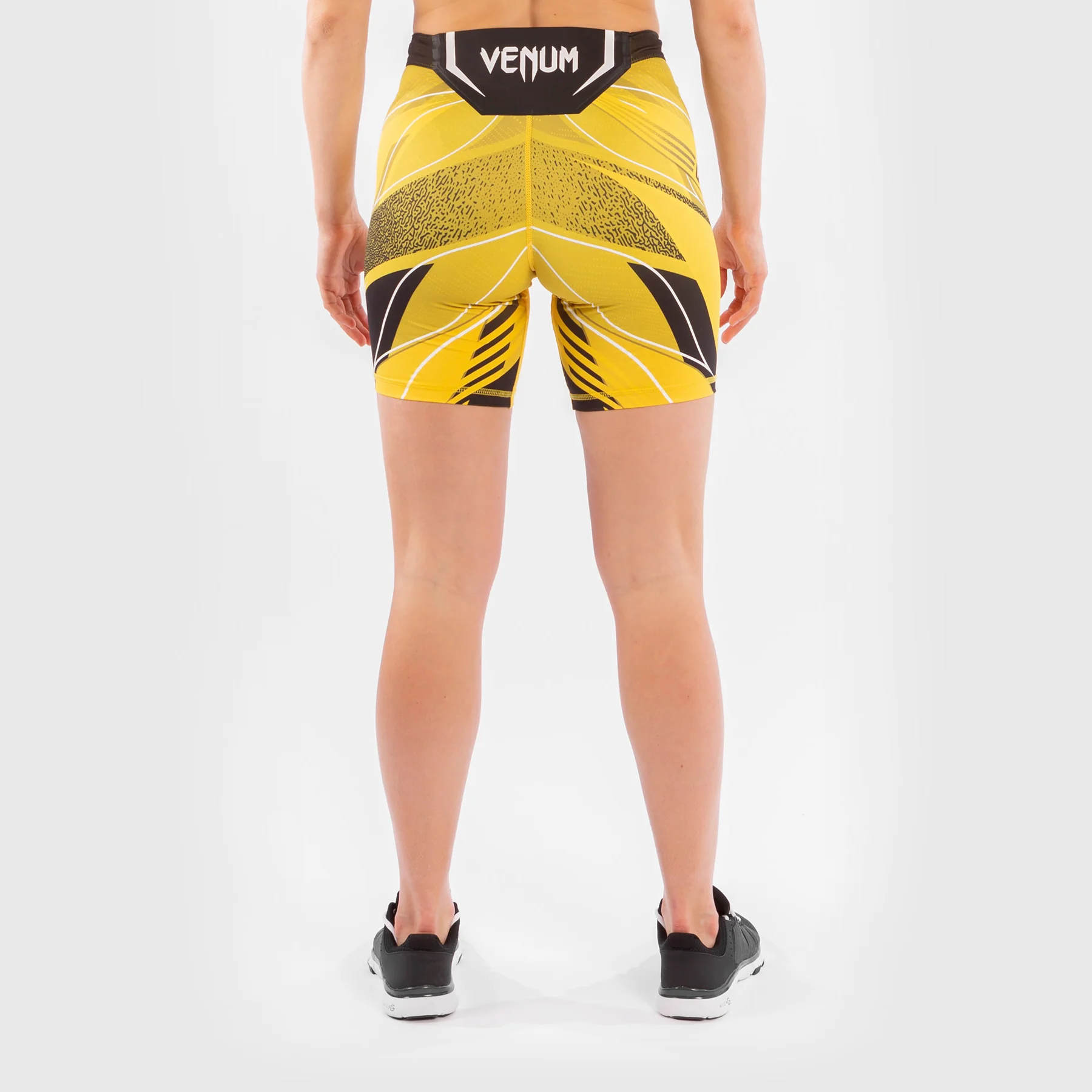 Pantalón De Vale Tudo Para Mujer UFC Venum Authentic Fight Night – Modelo Largo - Amarillo - Image 4