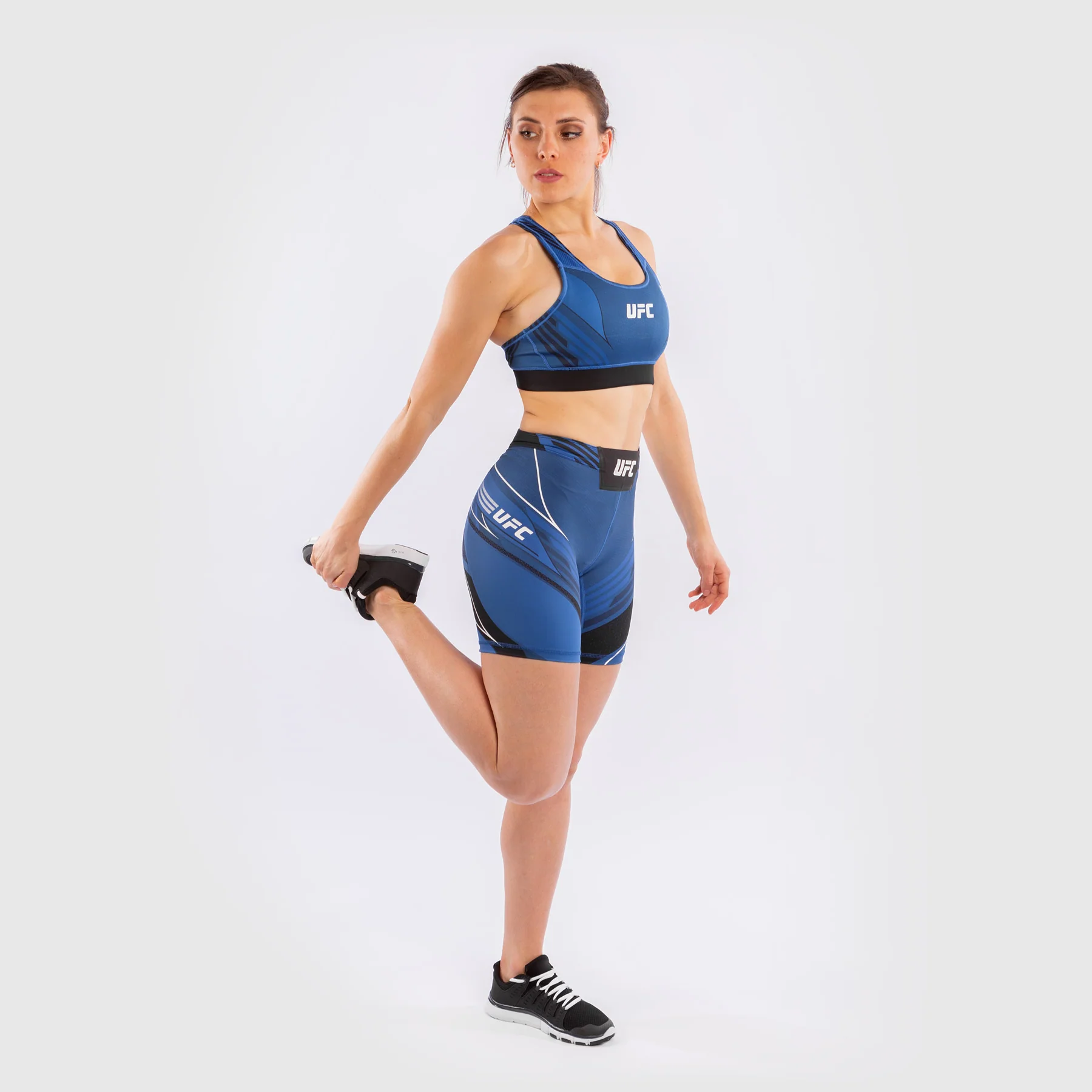 Pantalón De Vale Tudo Para Mujer UFC Venum Authentic Fight Night – Modelo Largo - Azul - Image 5