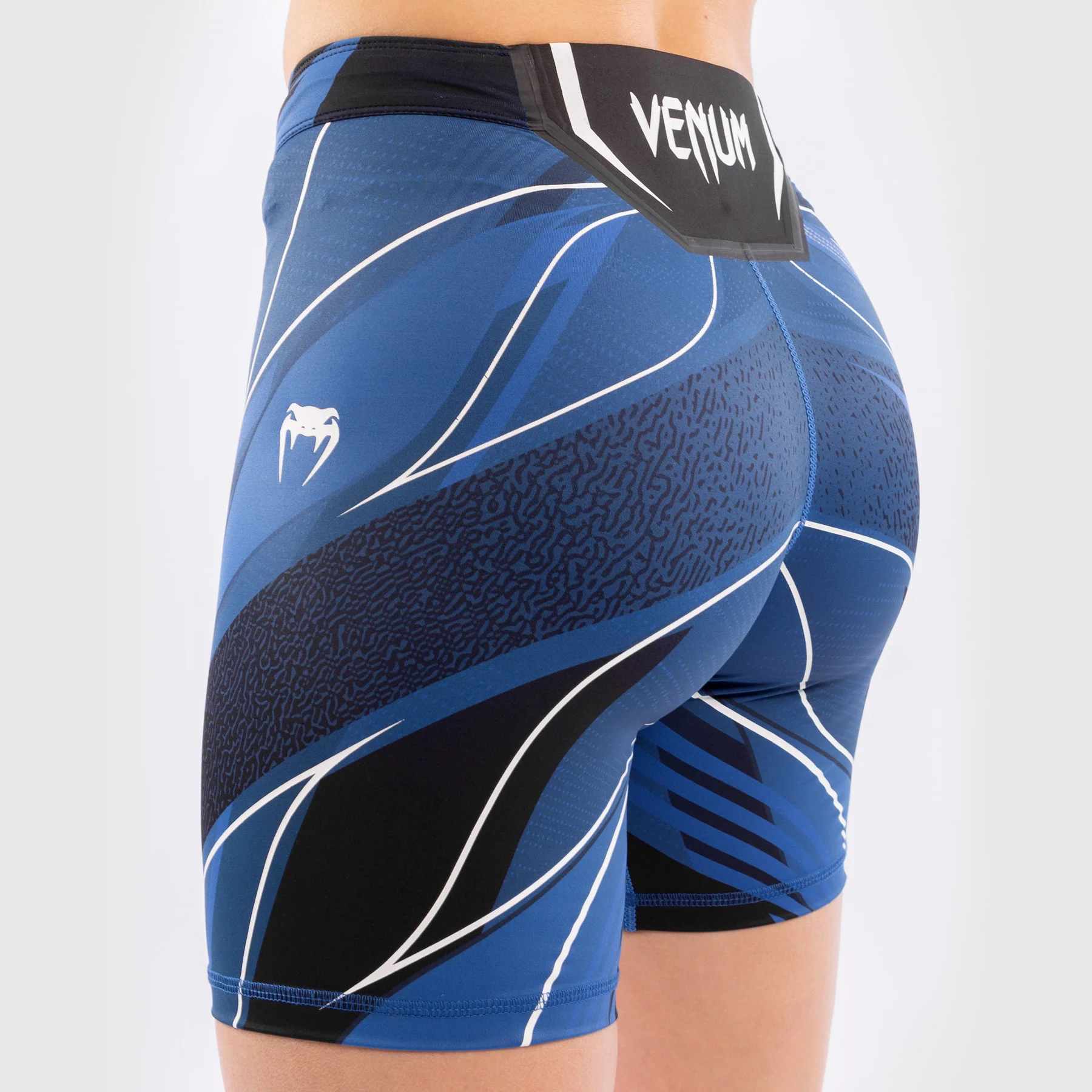Pantalón De Vale Tudo Para Mujer UFC Venum Authentic Fight Night – Modelo Largo - Azul - Image 7