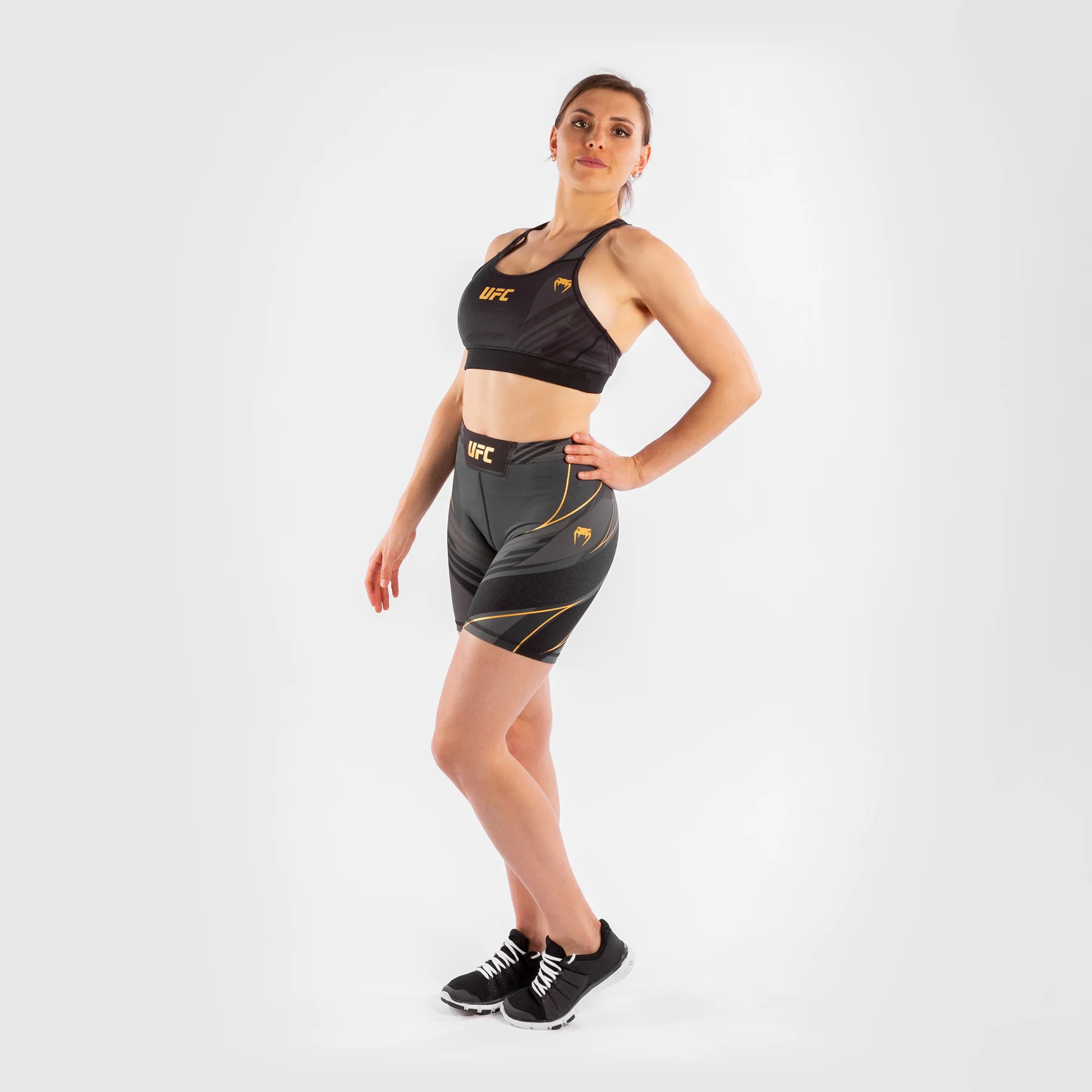 Pantalón De Vale Tudo Para Mujer UFC Venum Authentic Fight Night – Modelo Largo - Campeón - Image 7